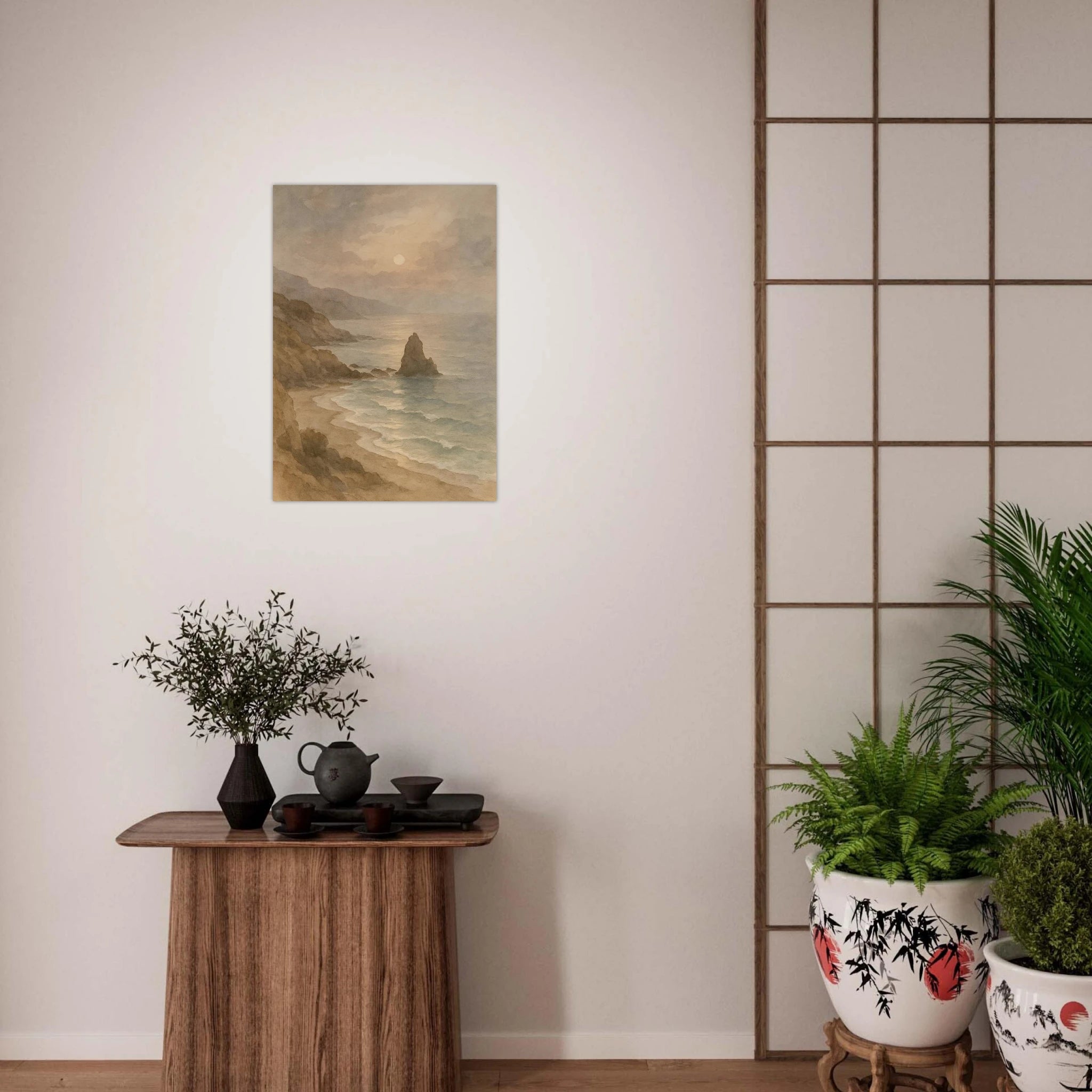 Küstenlandschaft bei Dämmerung Poster - Calda Design Studio