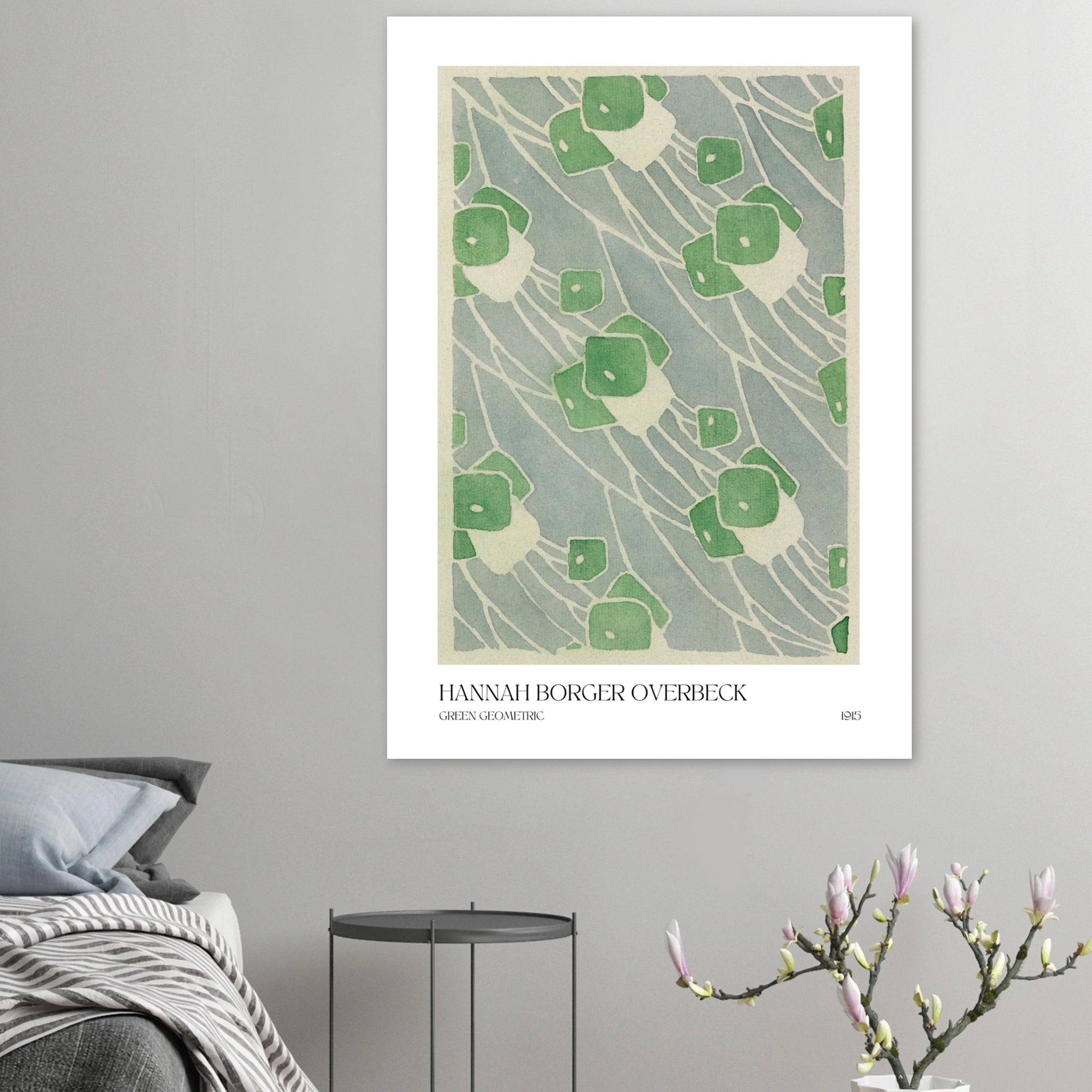 Green geometric Poster - Calda Design Studio