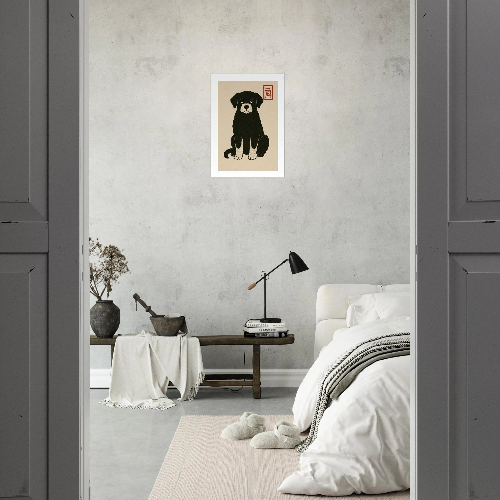 Japanese Dog Poster - Calda Design Studio