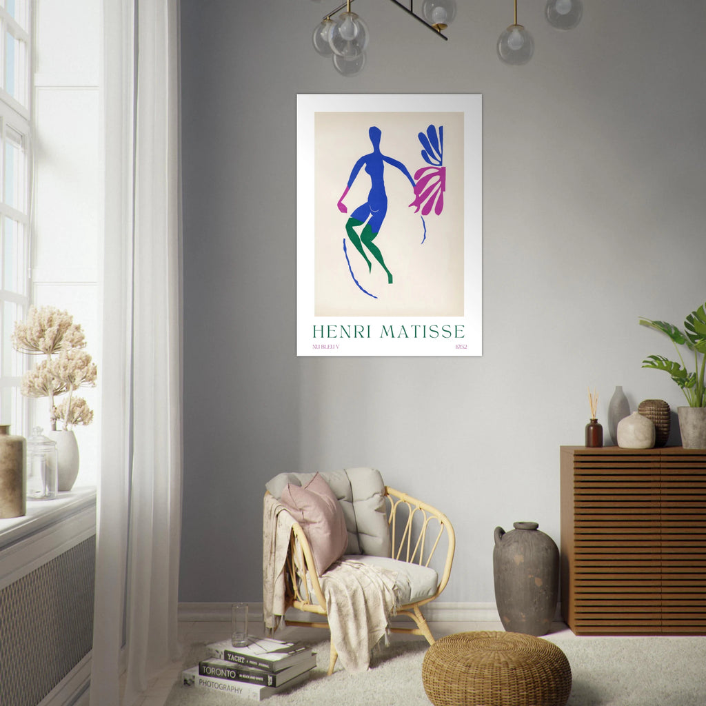 Nu bleu V Poster - Calda Design Studio