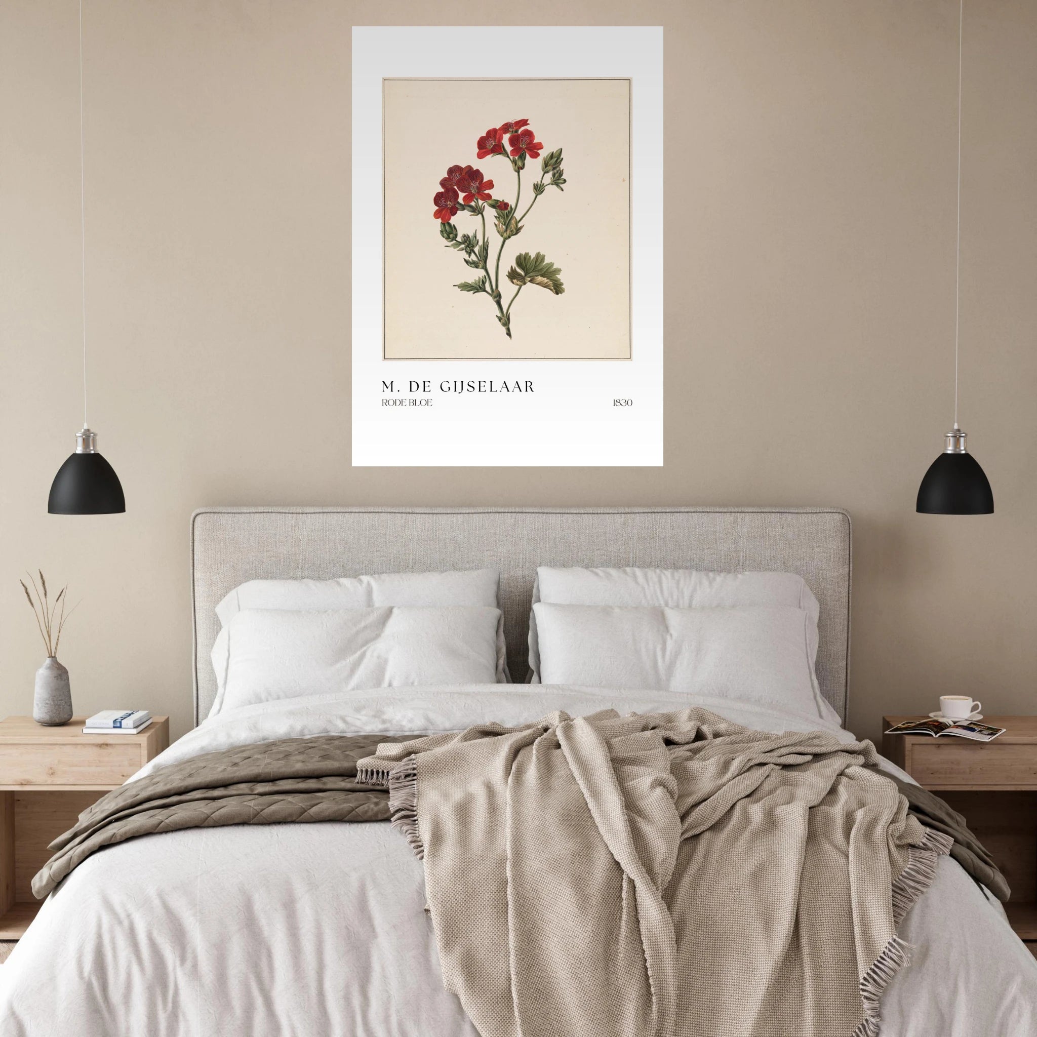 Rode Bloe Poster - Calda Design Studio