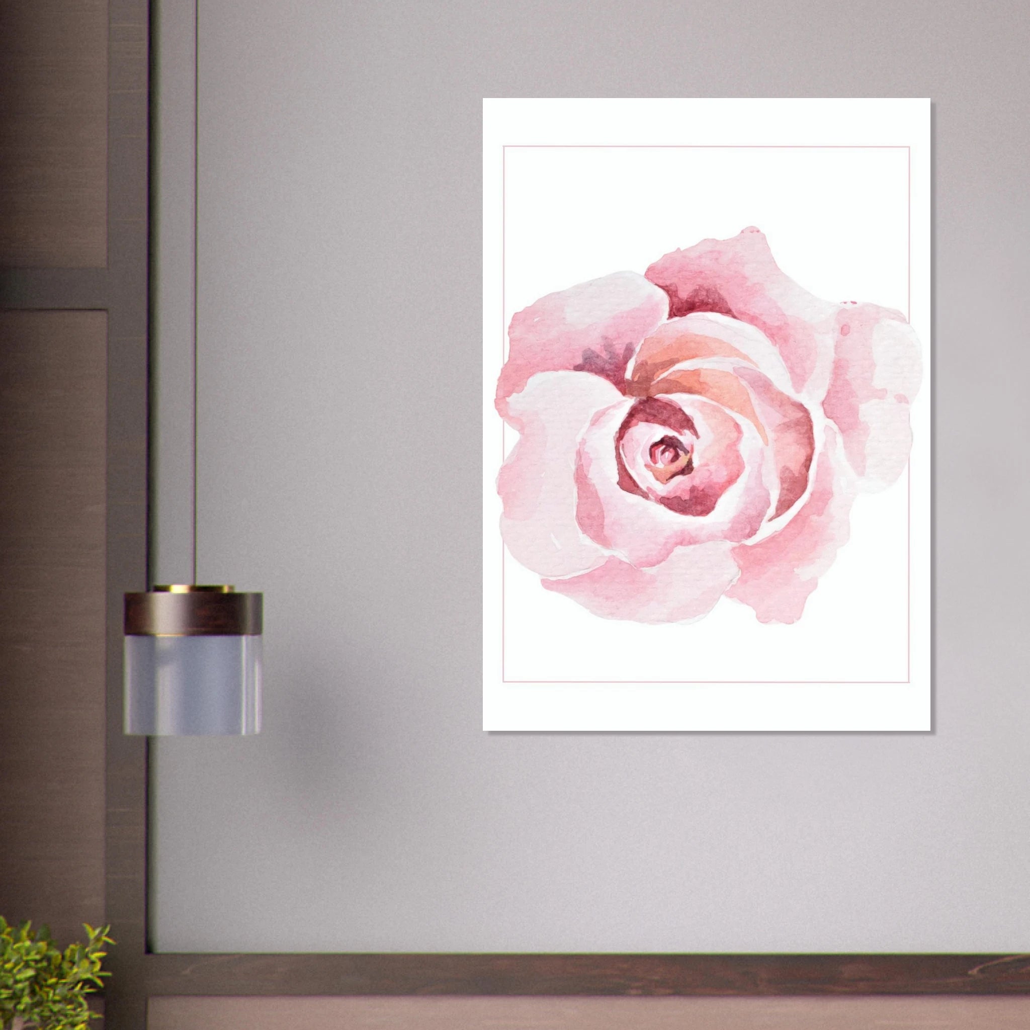 Abstract Rose Poster - Calda Design Studio