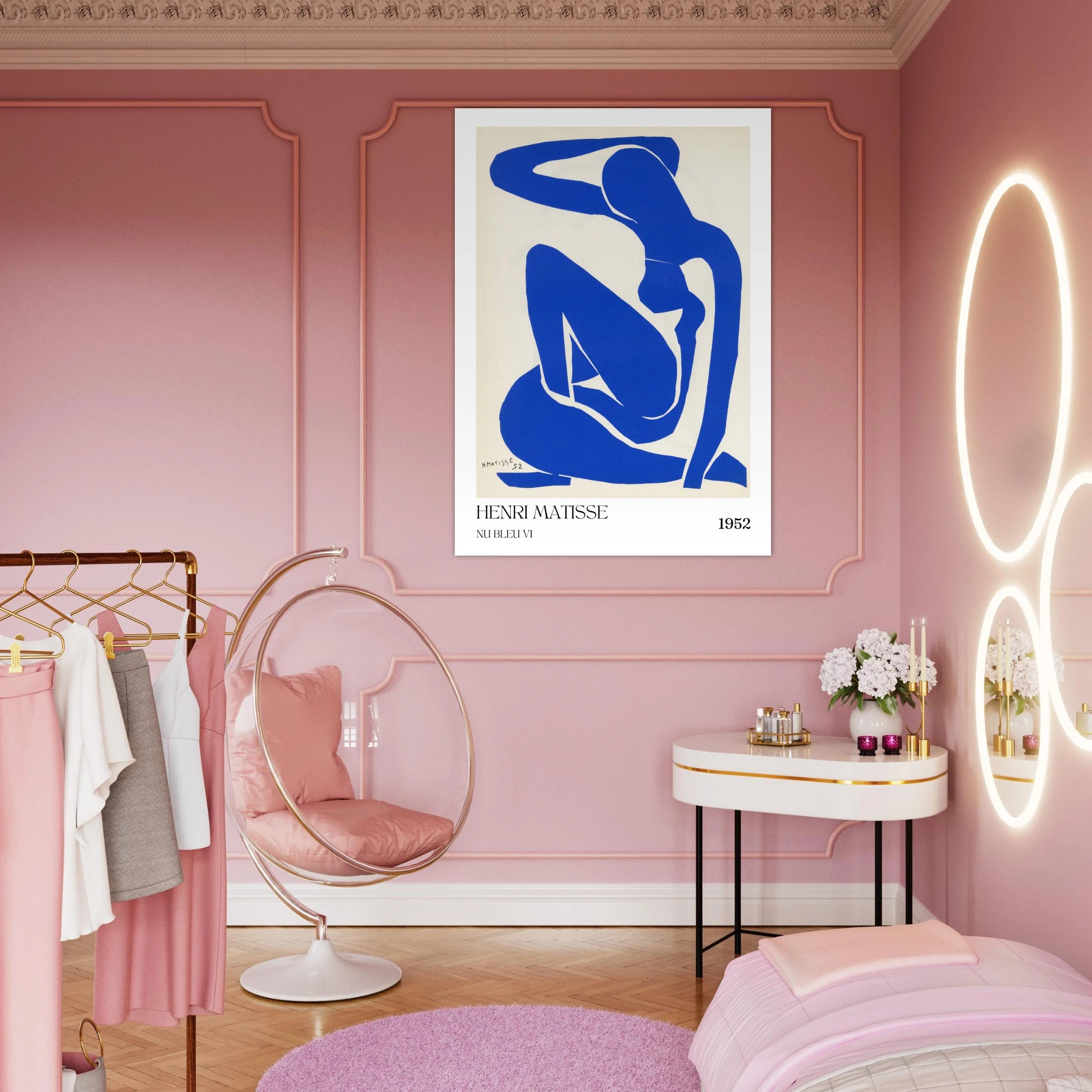 Nu bleu VI Poster - Calda Design Studio