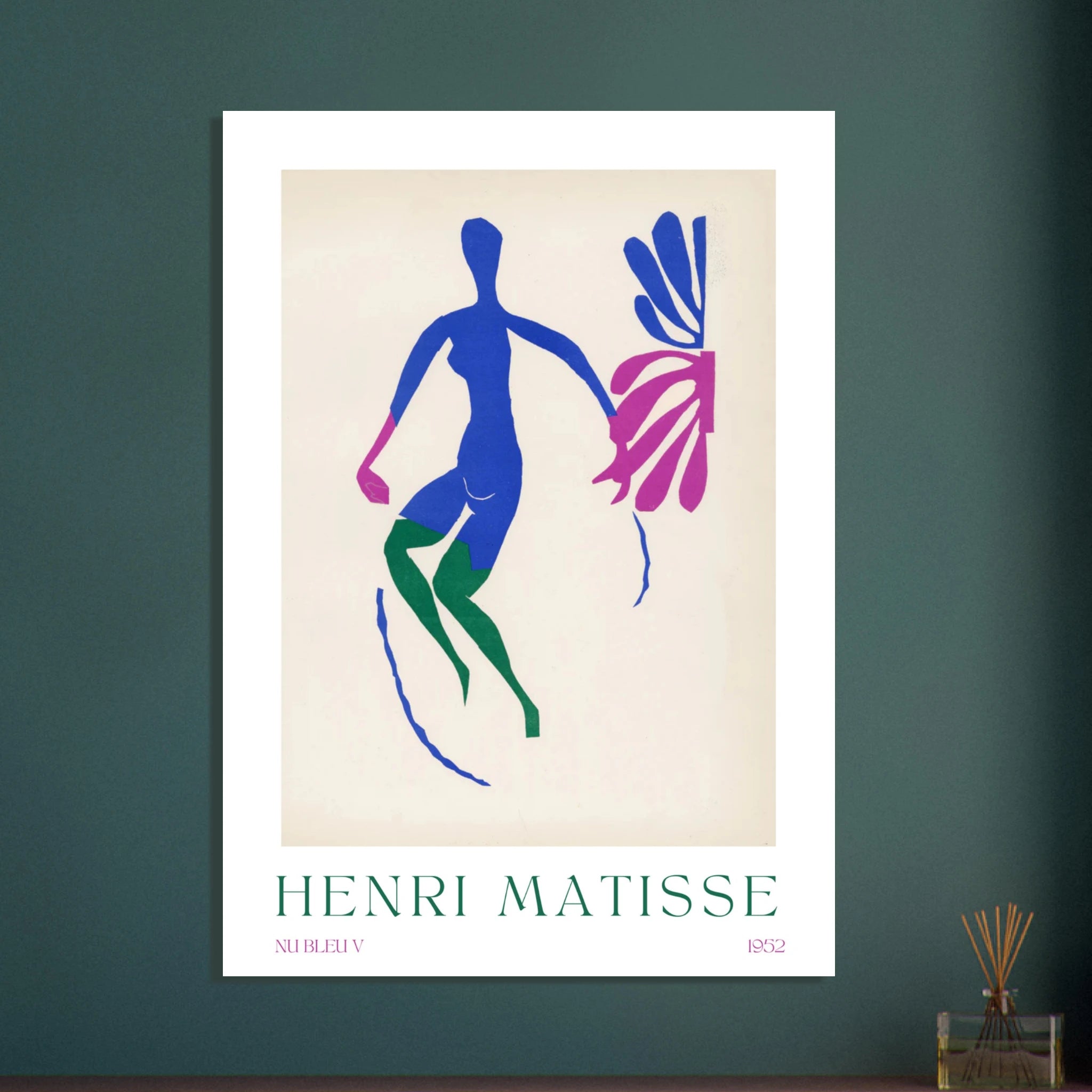 Nu bleu V Poster - Calda Design Studio