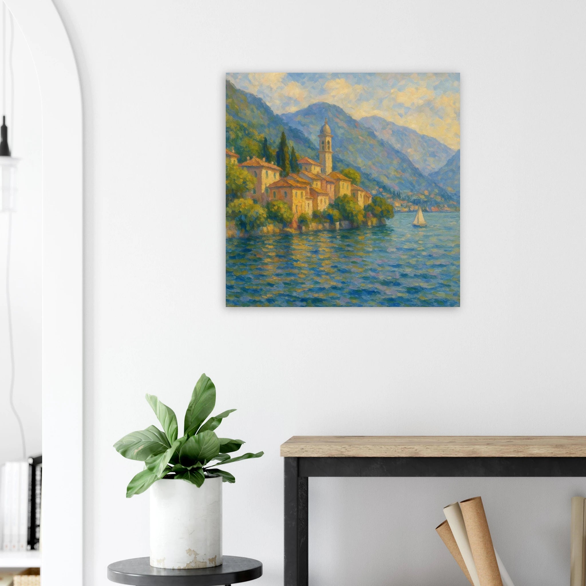 Lakeside Village Poster - Calda Design Studio