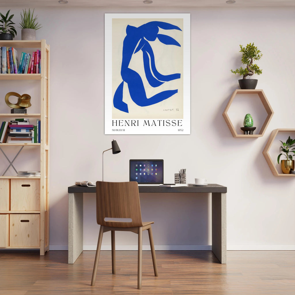 Nu bleu XI Poster - Calda Design Studio