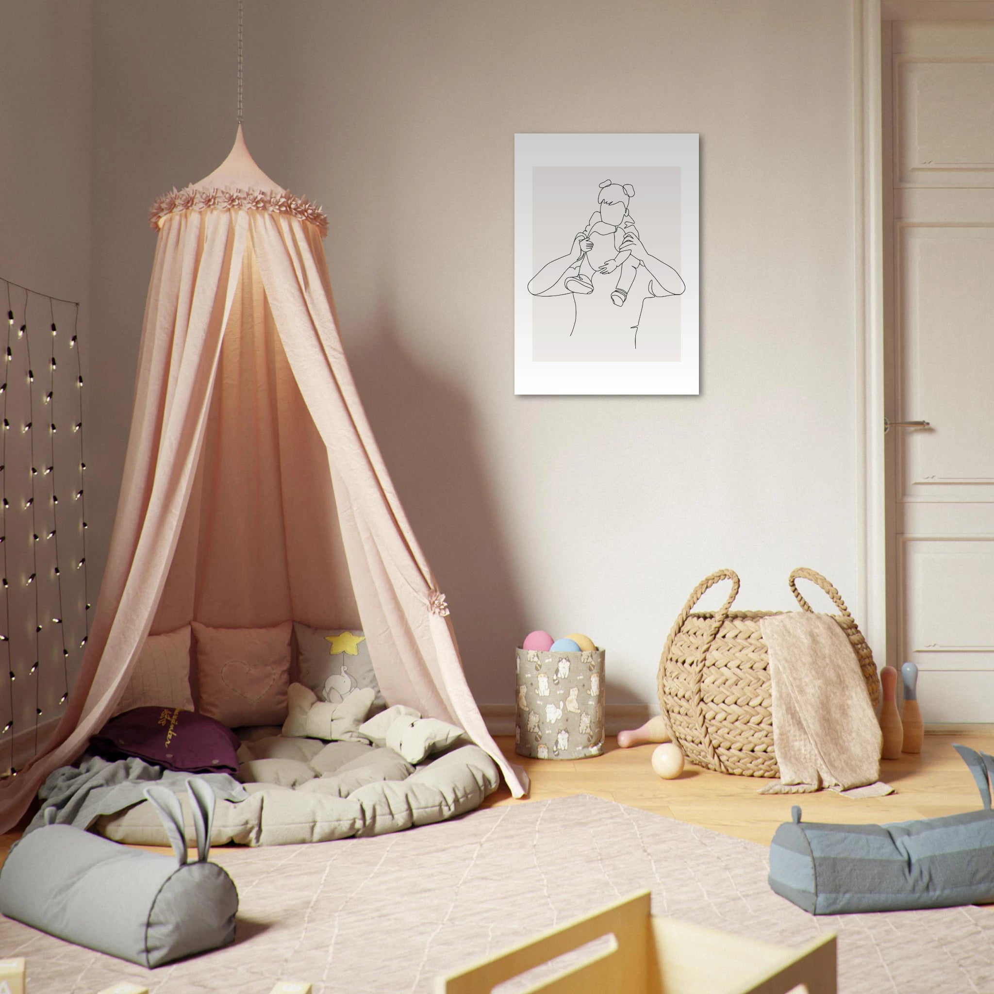 Father and Daughter Poster - Calda Design Studio