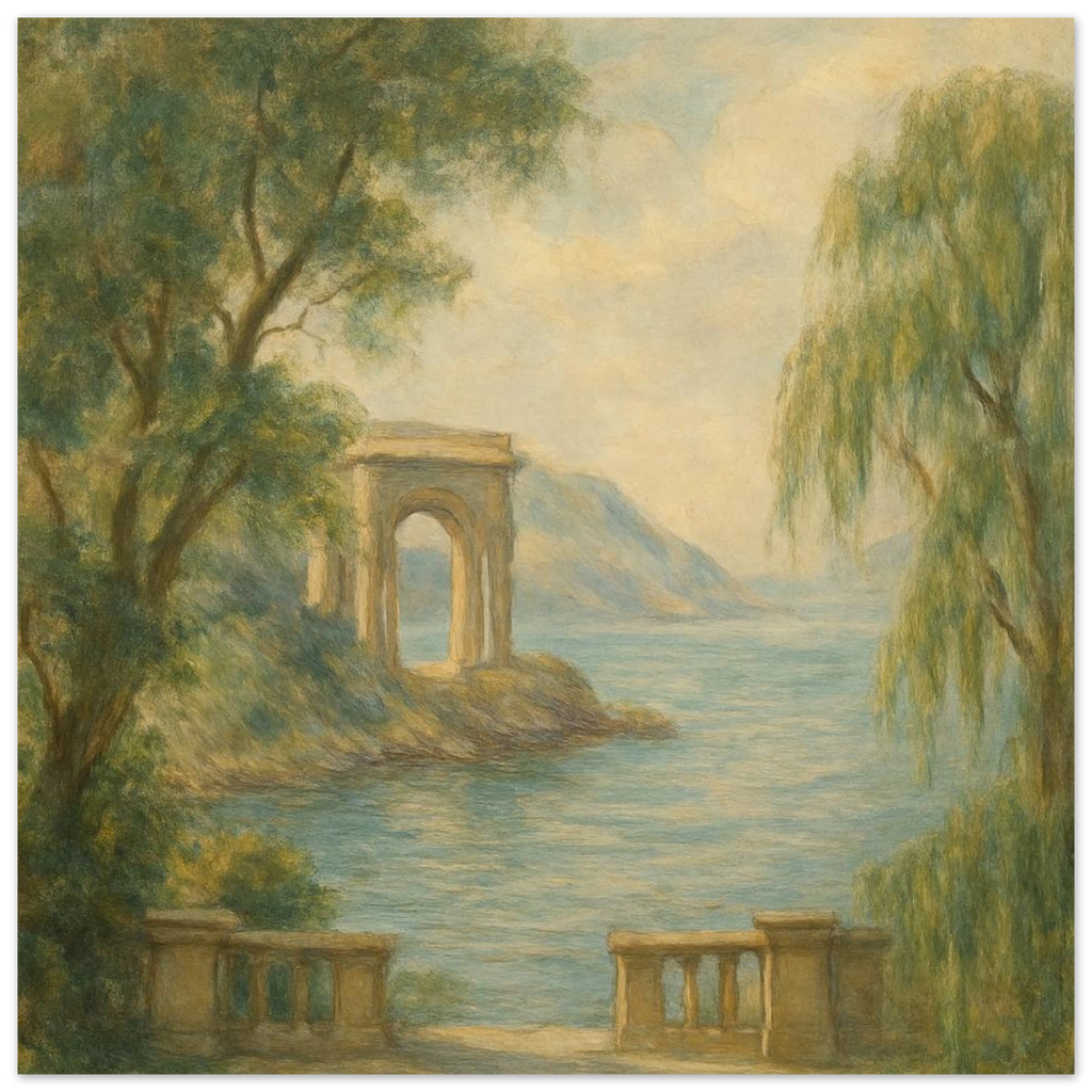 Costal Archway and Serenity Poster - Calda Design Studio