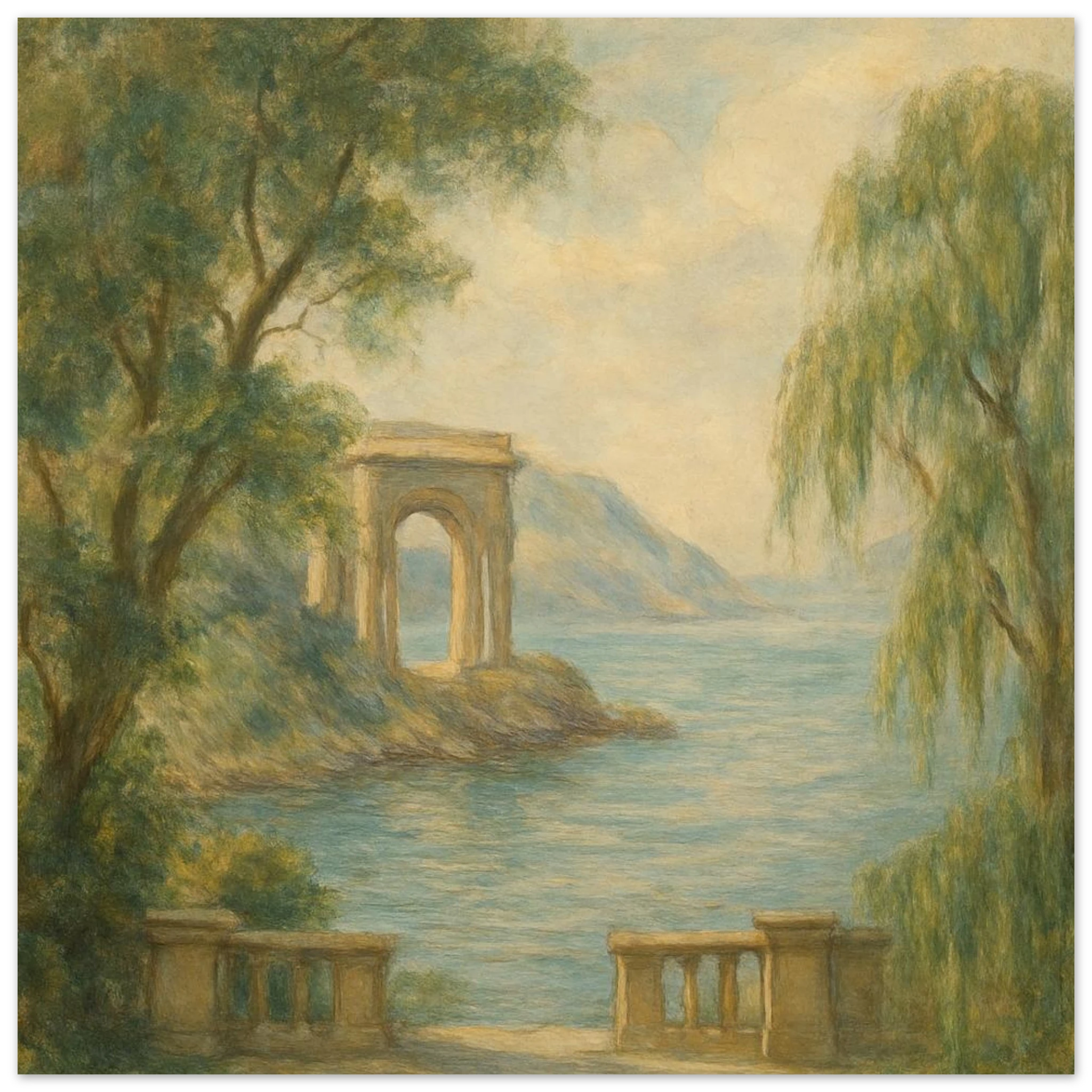 Costal Archway and Serenity Poster - Calda Design Studio