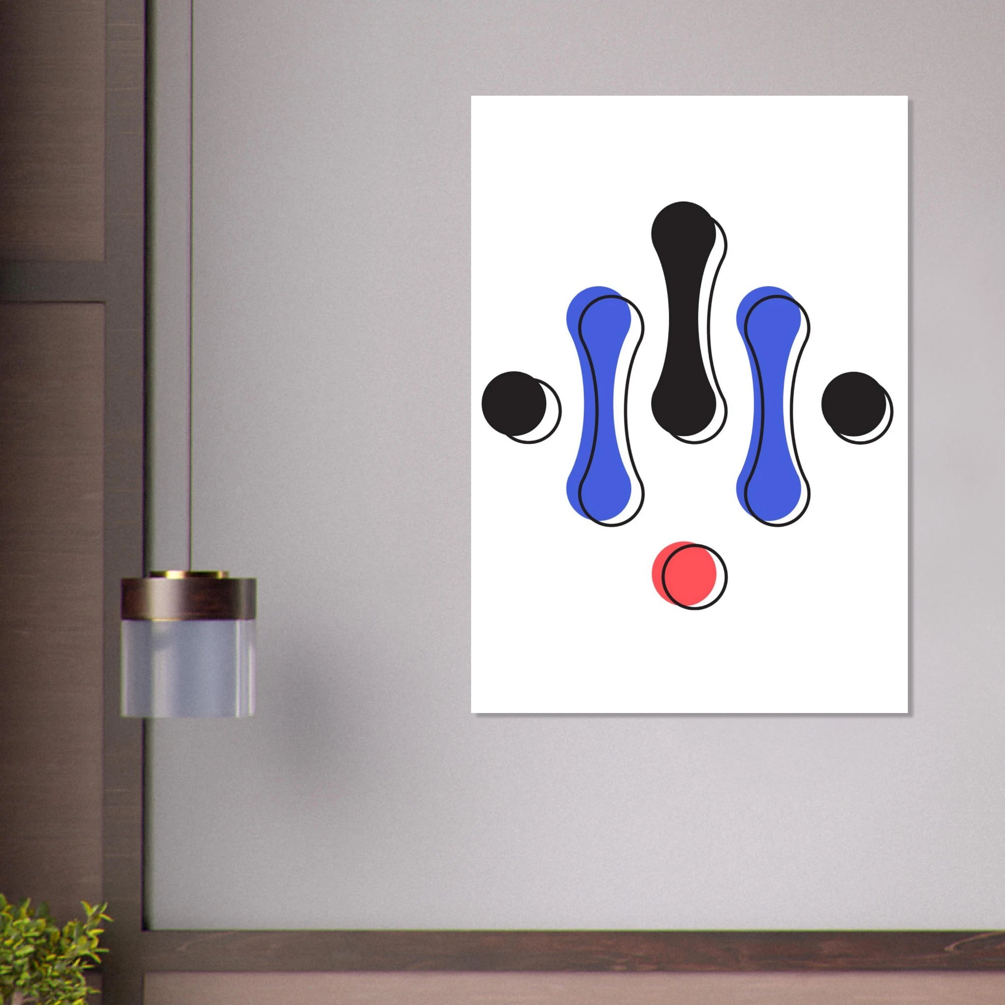 Drops with shadow Poster - Calda Design Studio