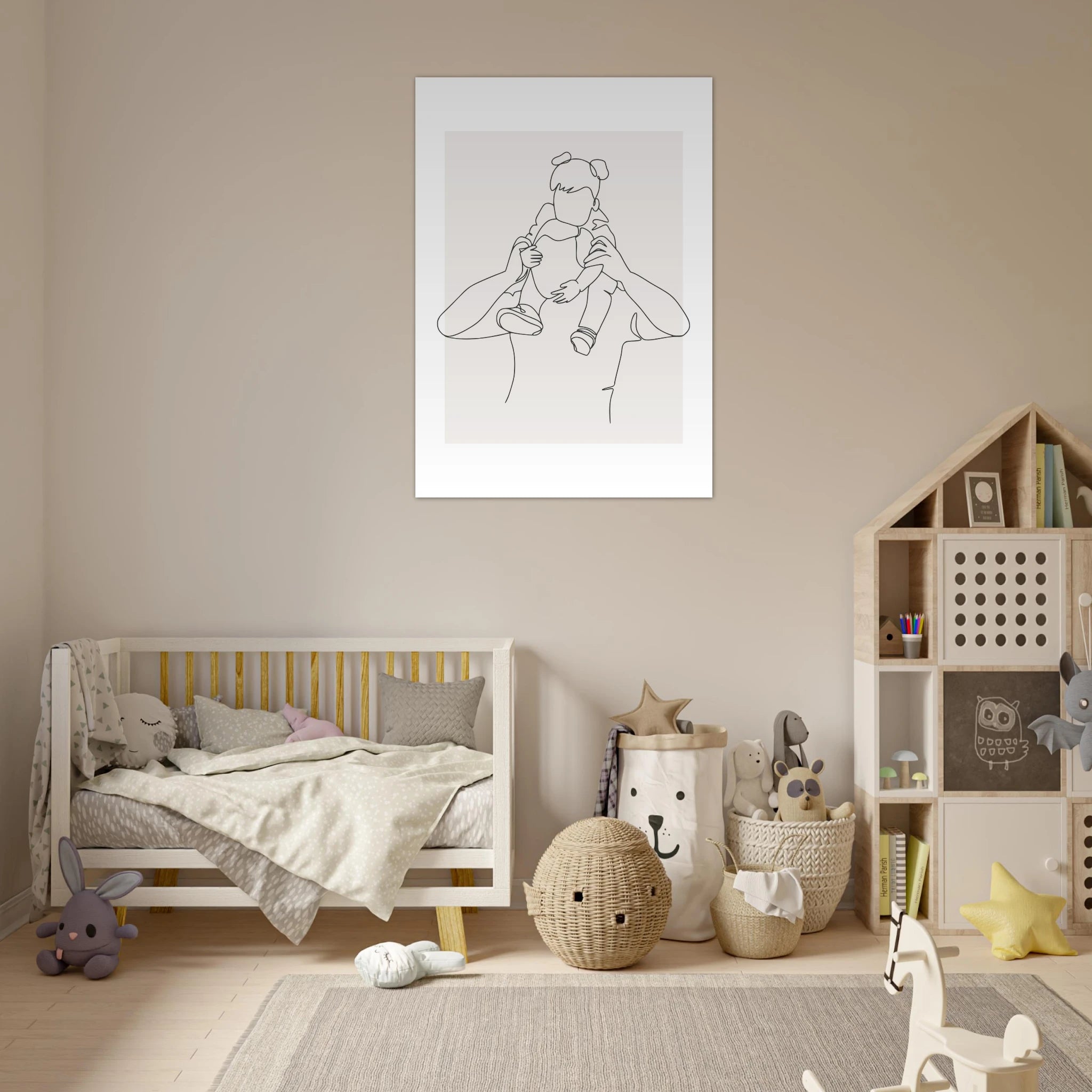 Father and Daughter Poster - Calda Design Studio