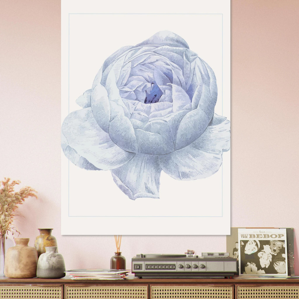 Blue Flower Poster - Calda Design Studio