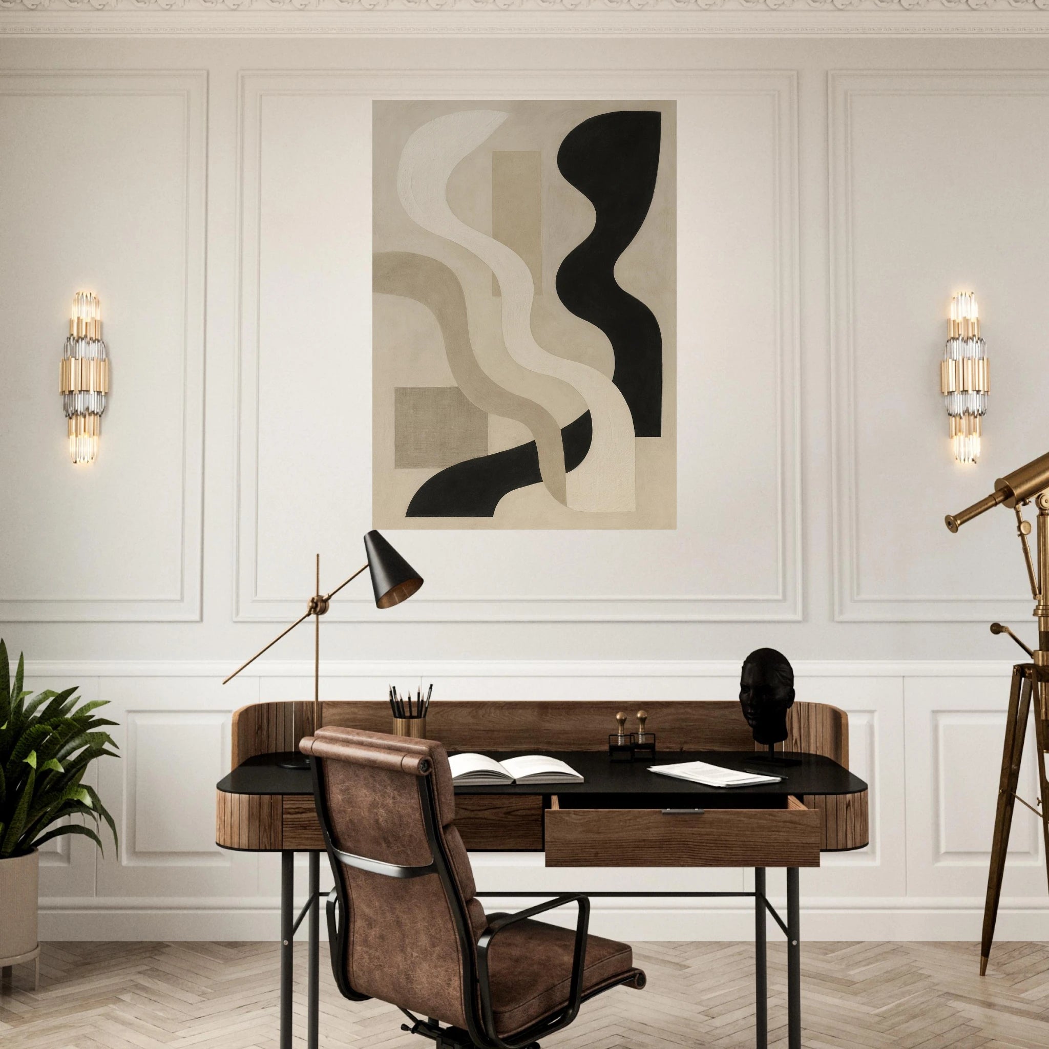 Wavy Structure Poster - Calda Design Studio