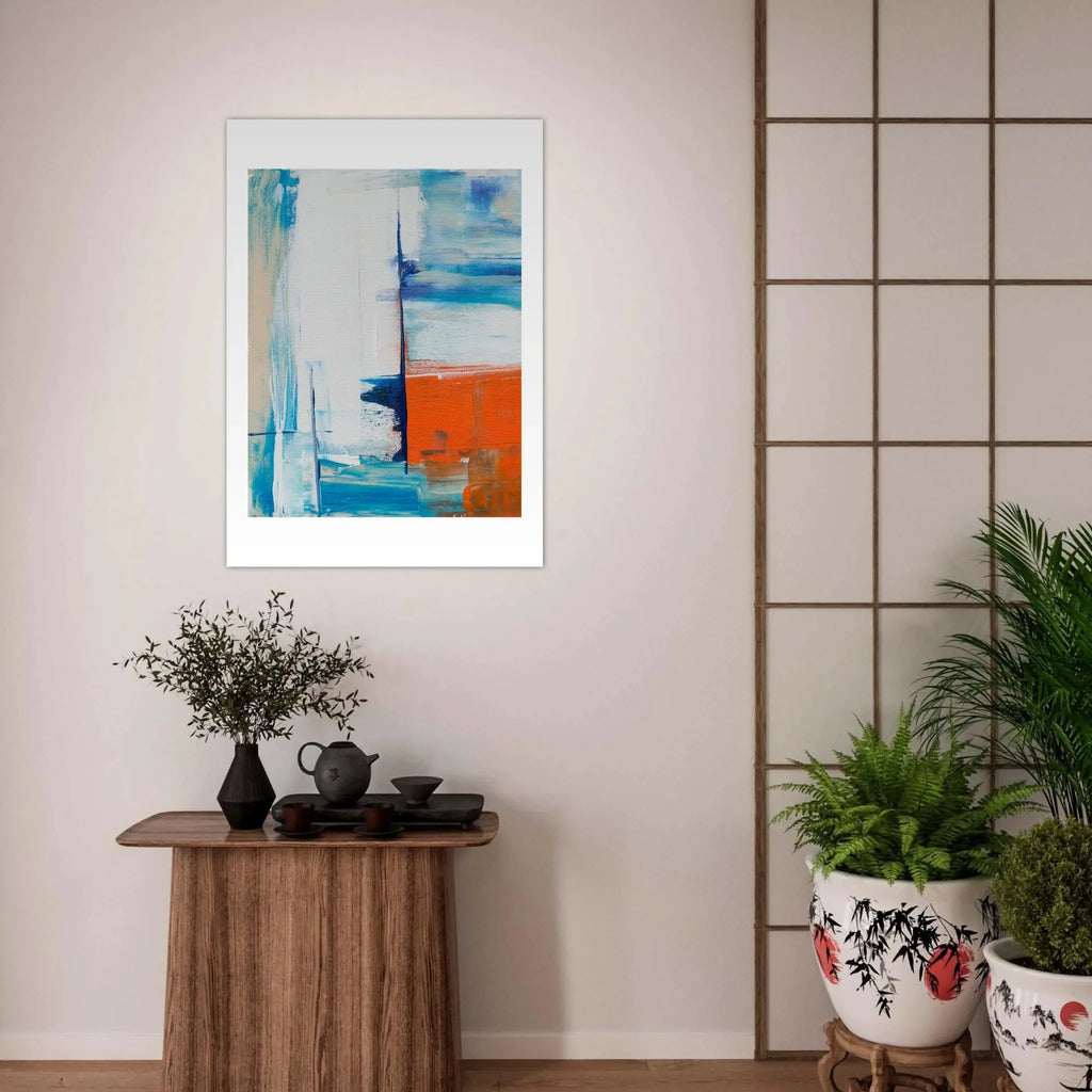 Abstract Sailing Poster Premium Semi-Glossy Paper Poster - Calda Design Studio