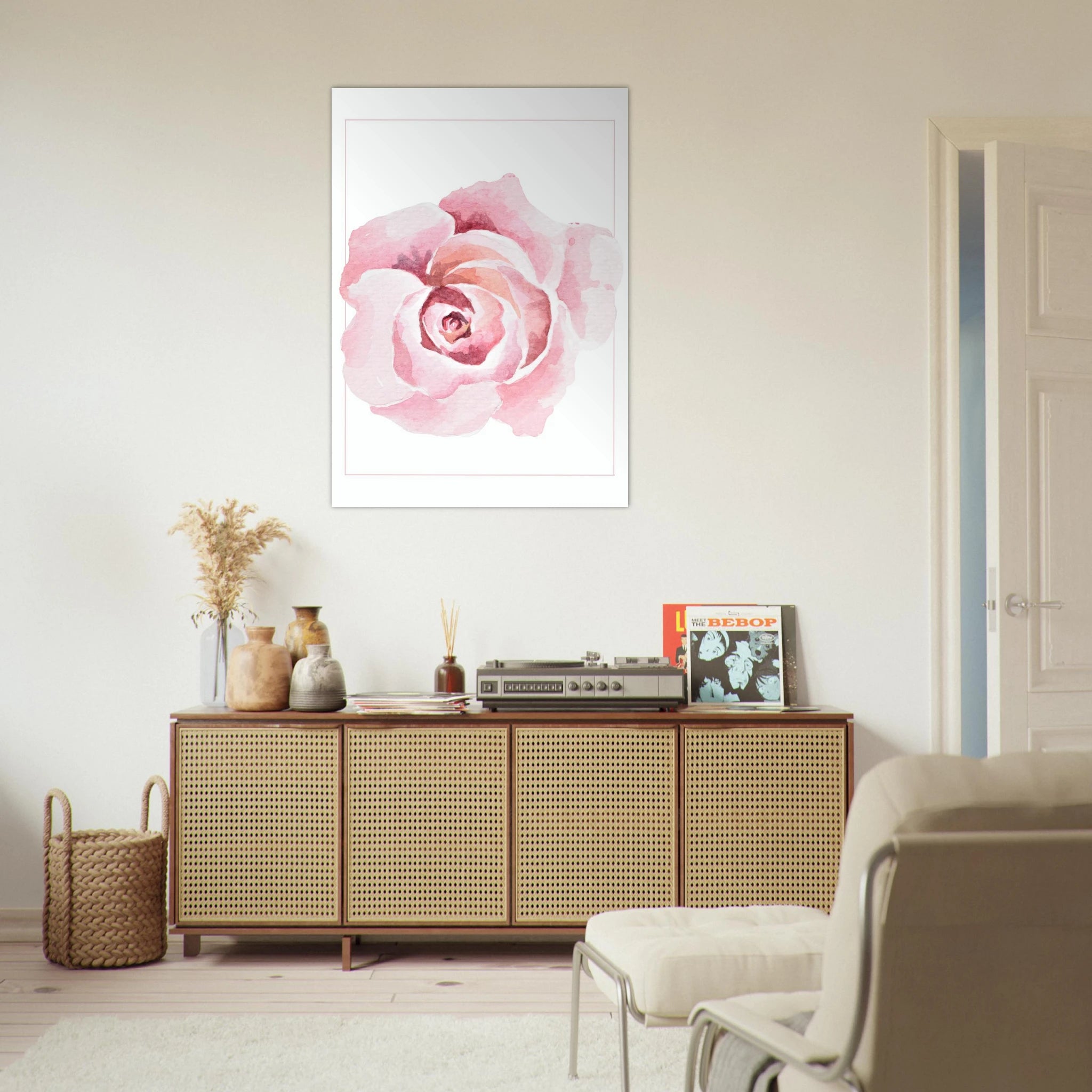 Abstract Rose Poster - Calda Design Studio