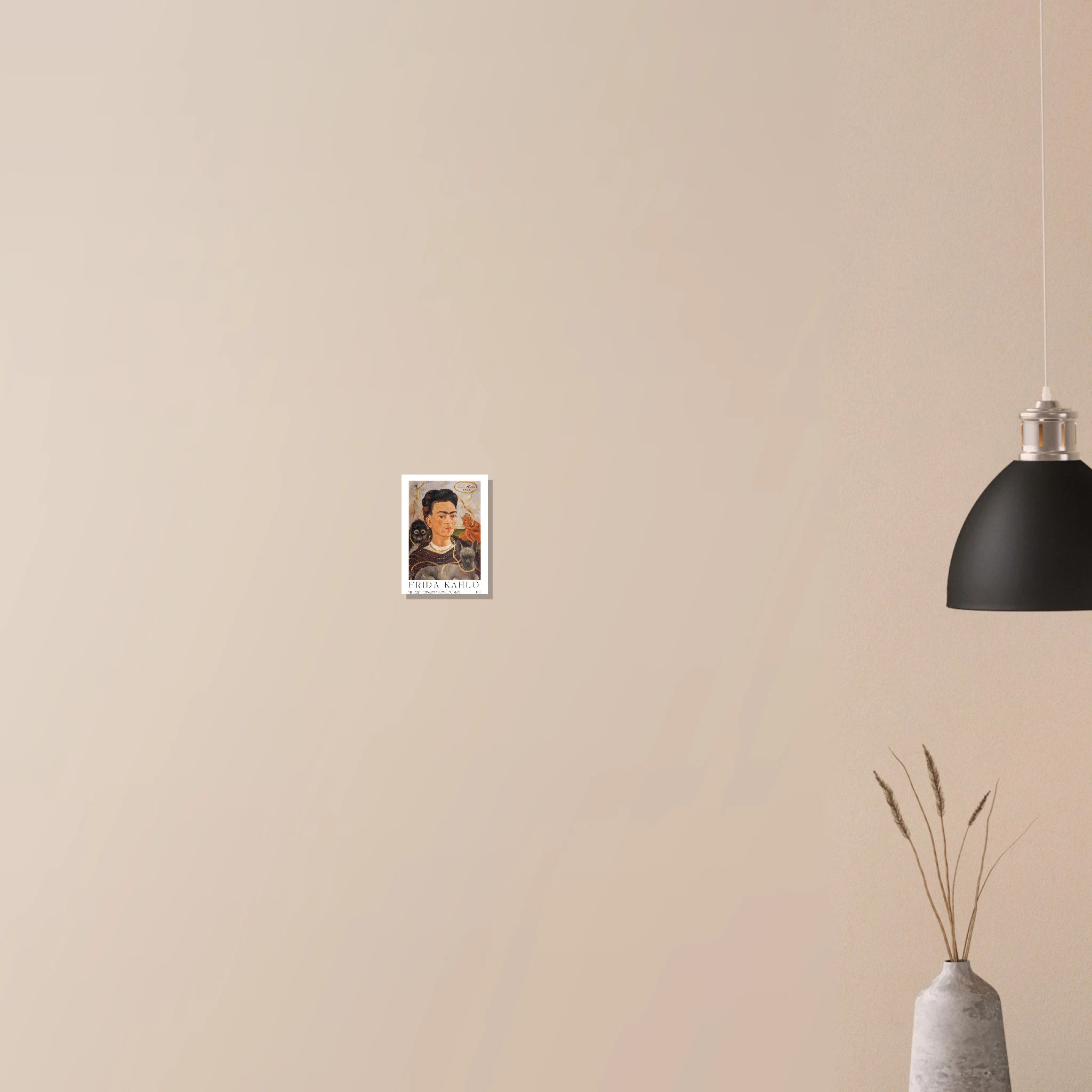 The self-portrait with small monkey Poster - Calda Design Studio