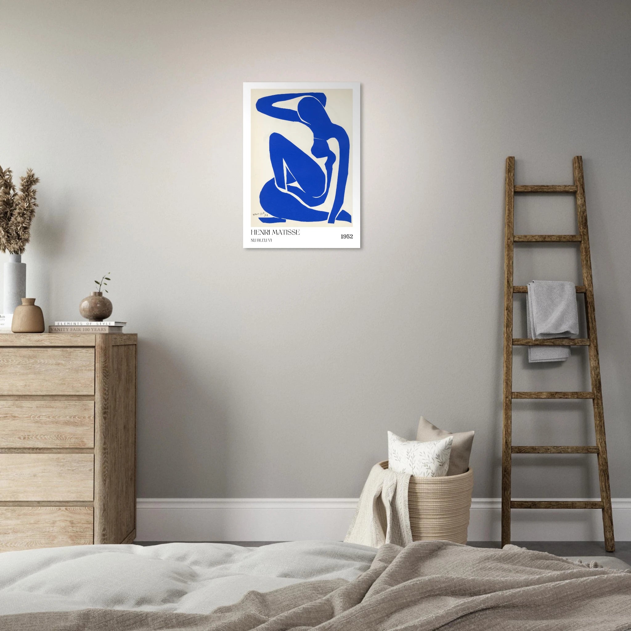 Nu bleu VI Poster - Calda Design Studio