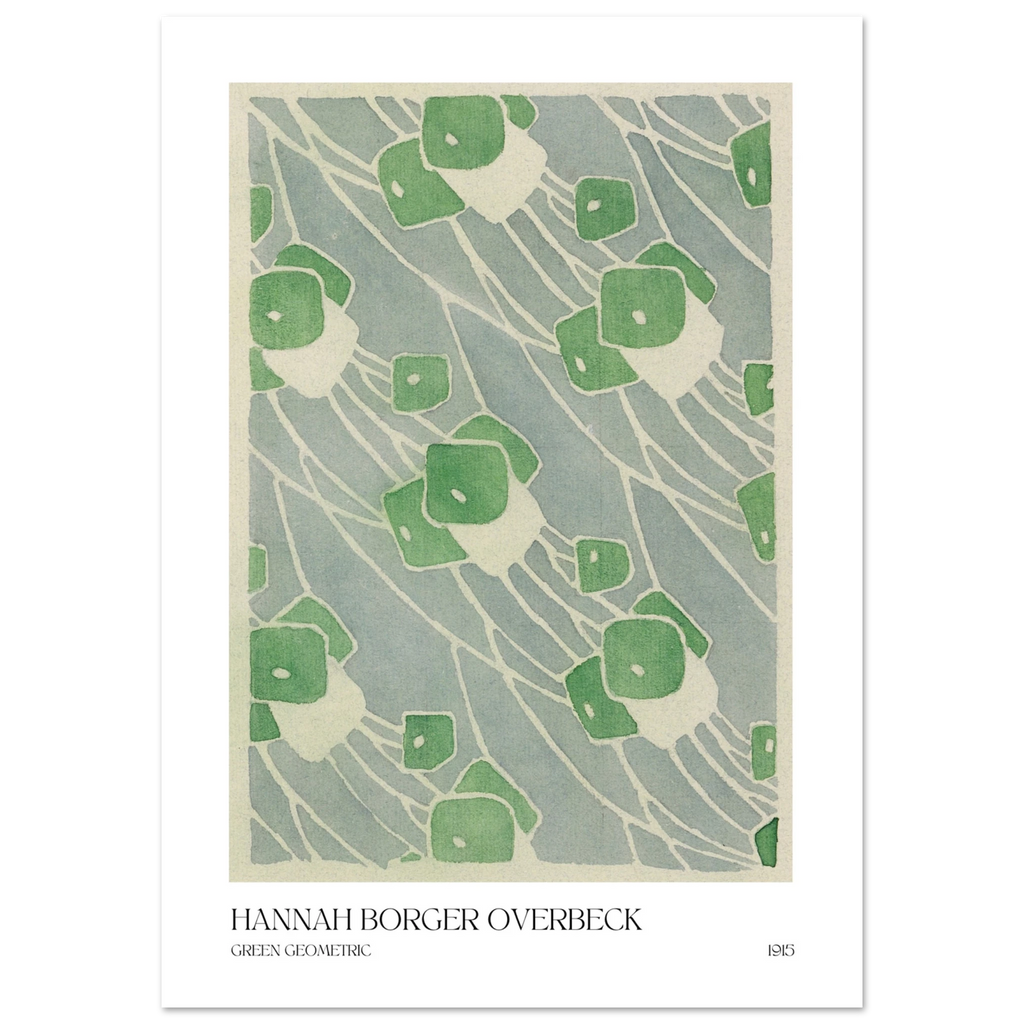 Green geometric Poster - Calda Design Studio