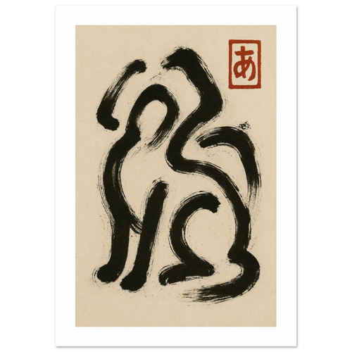 Abstract Dog Poster - Calda Design Studio