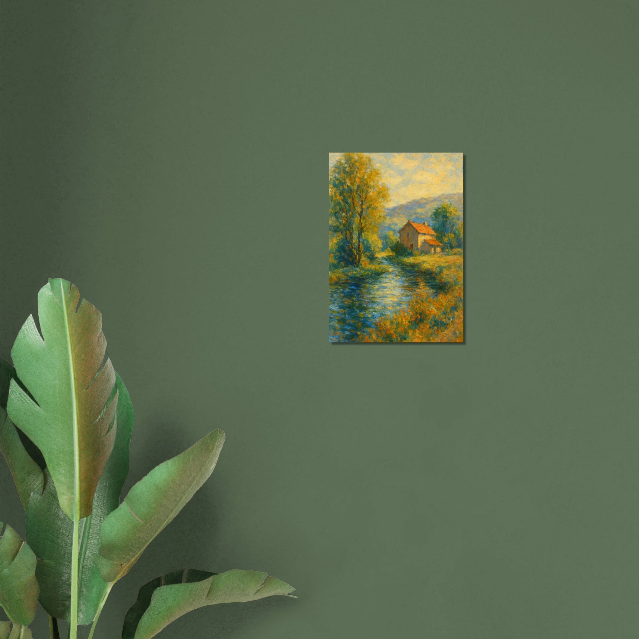 Serene River in Golden Light Poster - Calda Design Studio