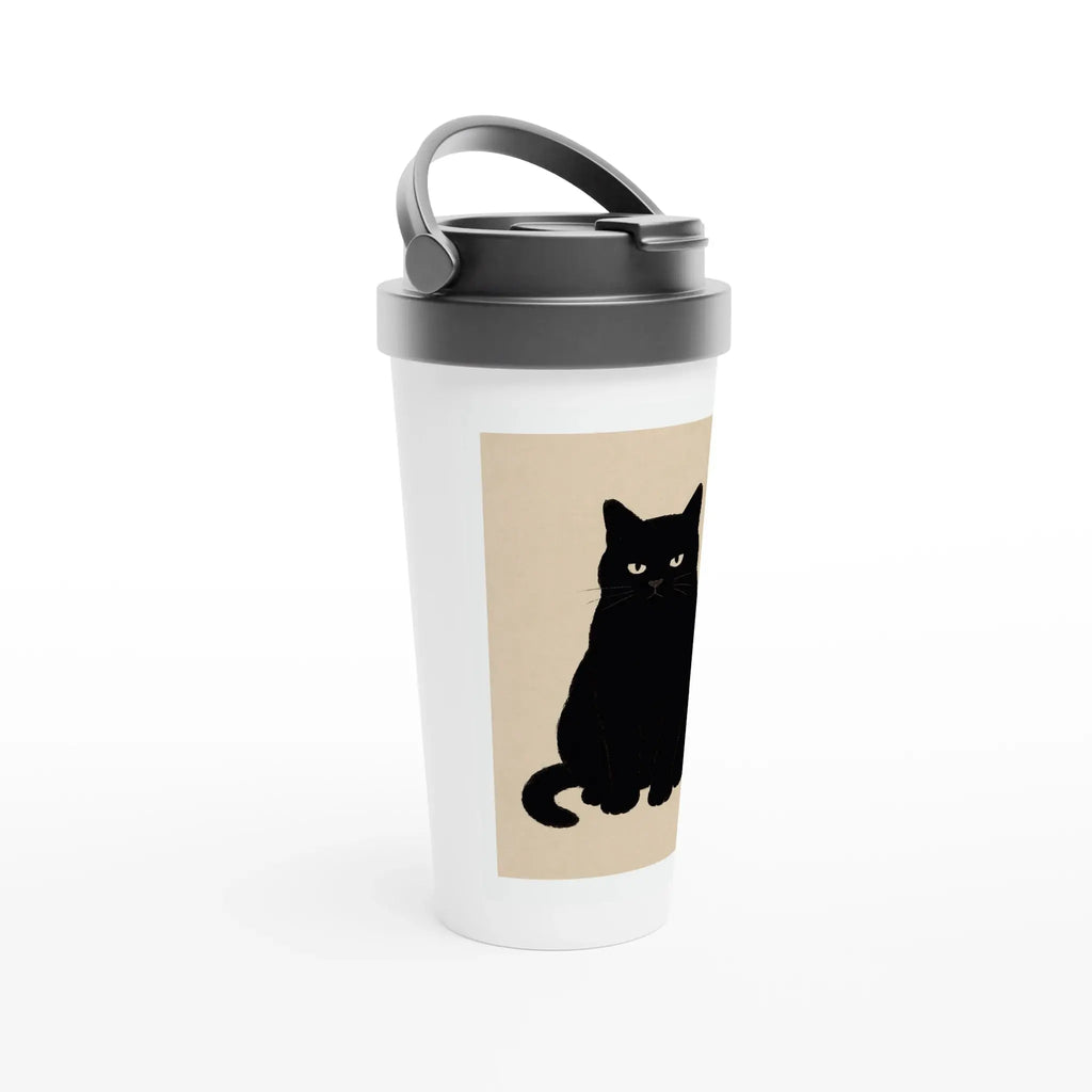 Weißer Edelstahl-Reisebecher (15oz) - Calda Design Studio