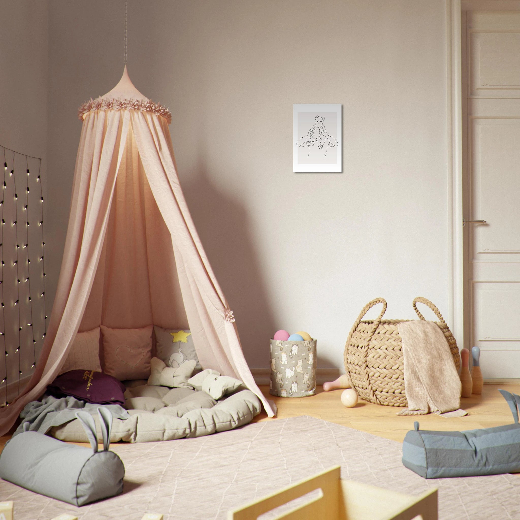 Father and Daughter Poster - Calda Design Studio