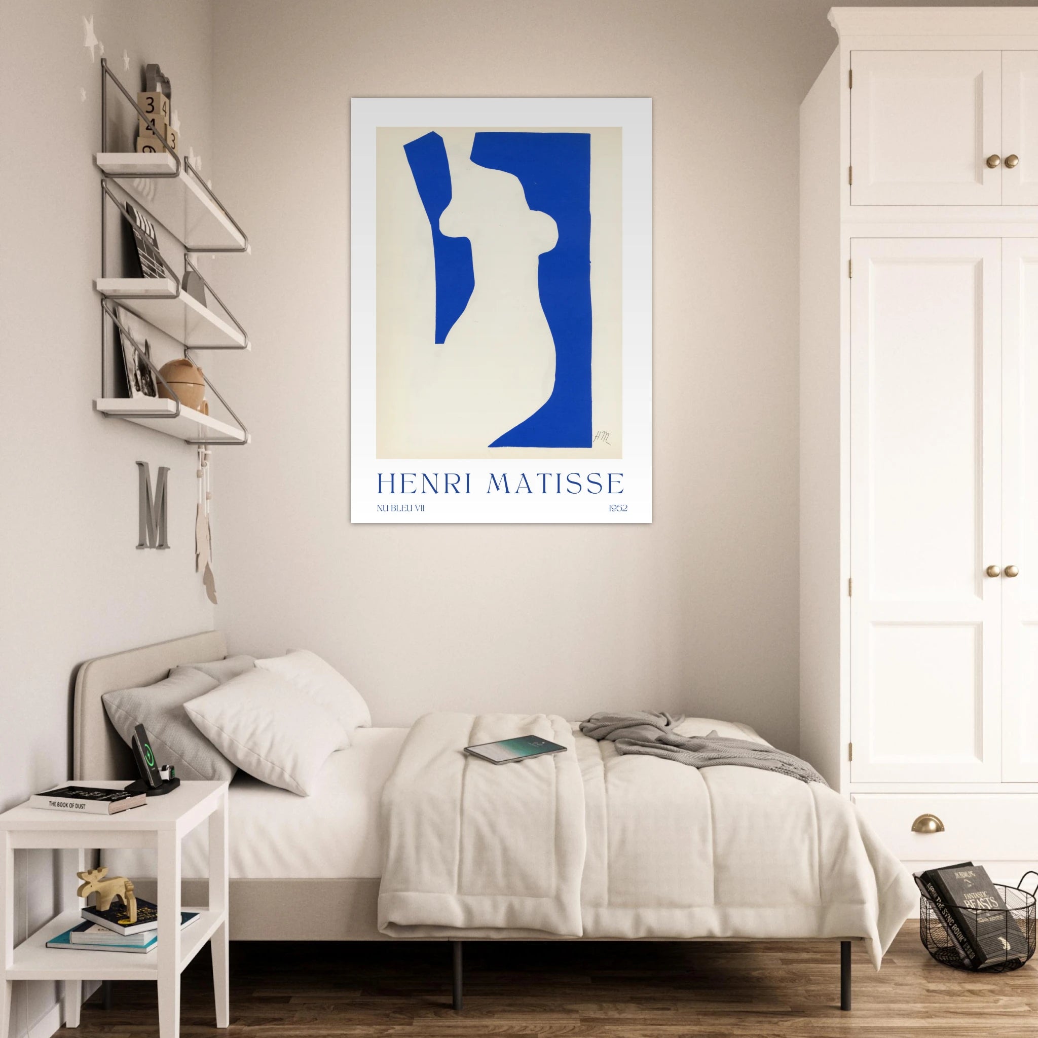 Nu bleu VII Poster - Calda Design Studio