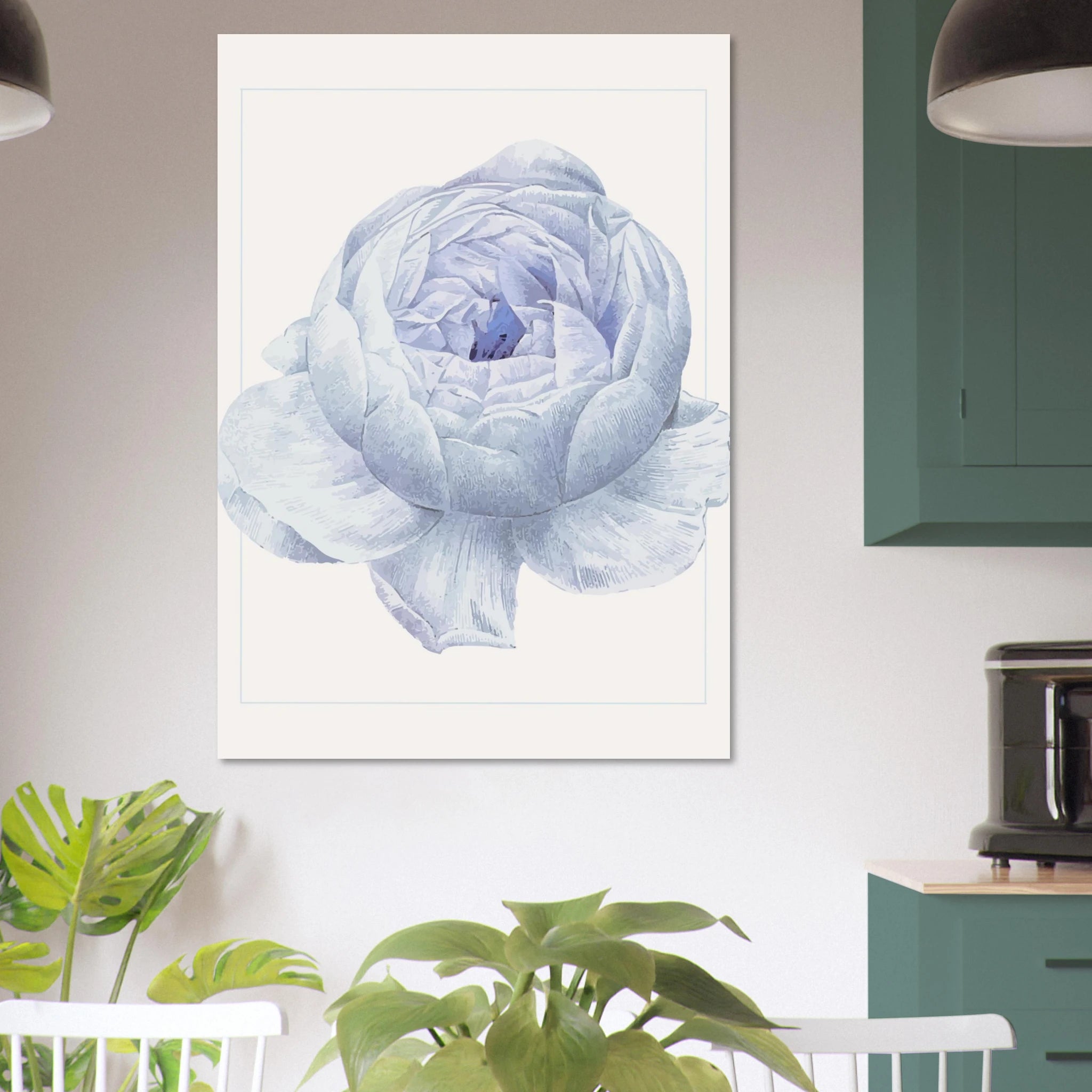 Blue Flower Poster - Calda Design Studio