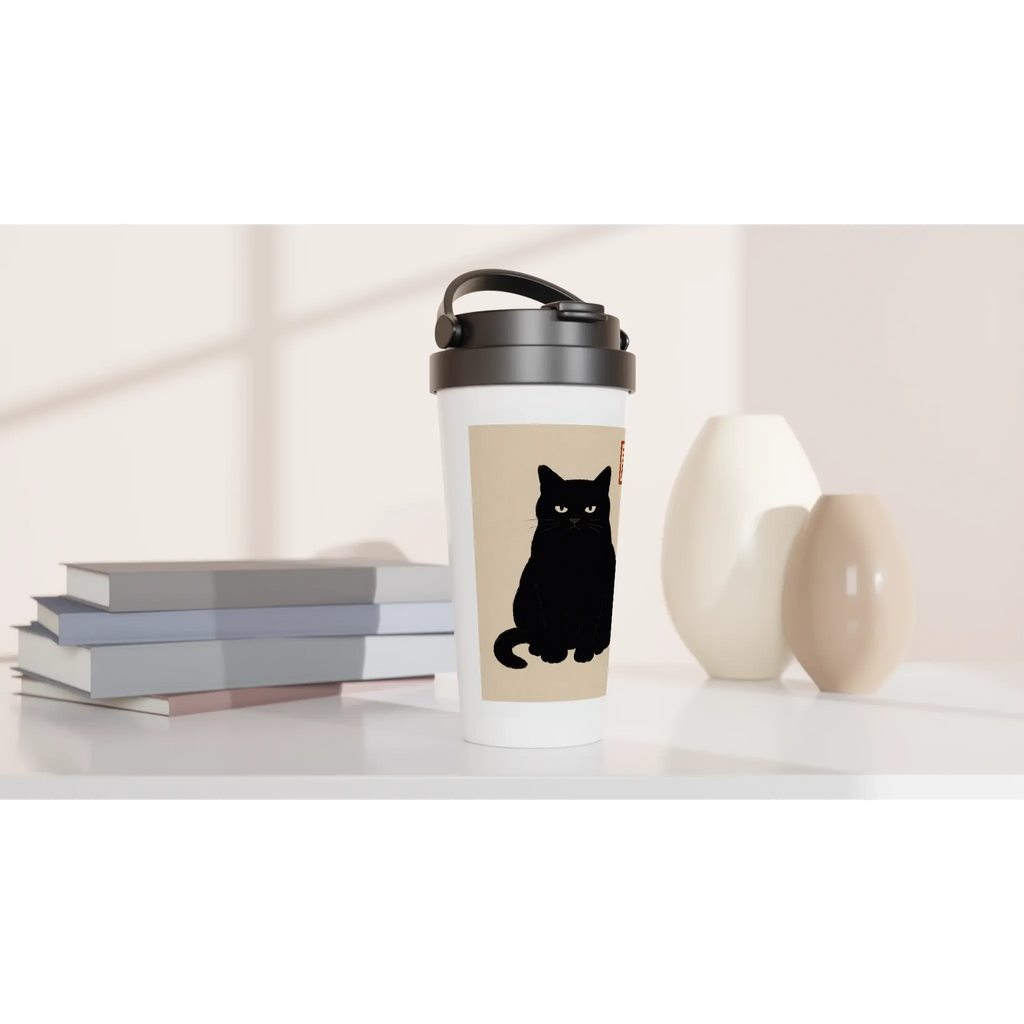 Weißer Edelstahl-Reisebecher (15oz) - Calda Design Studio