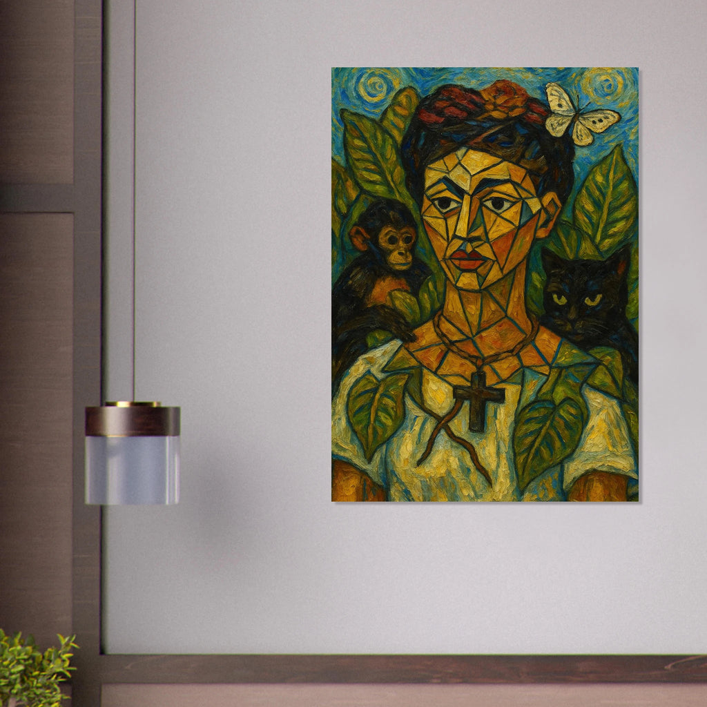 Cubist Portrait with Animals - Calda Design Studio