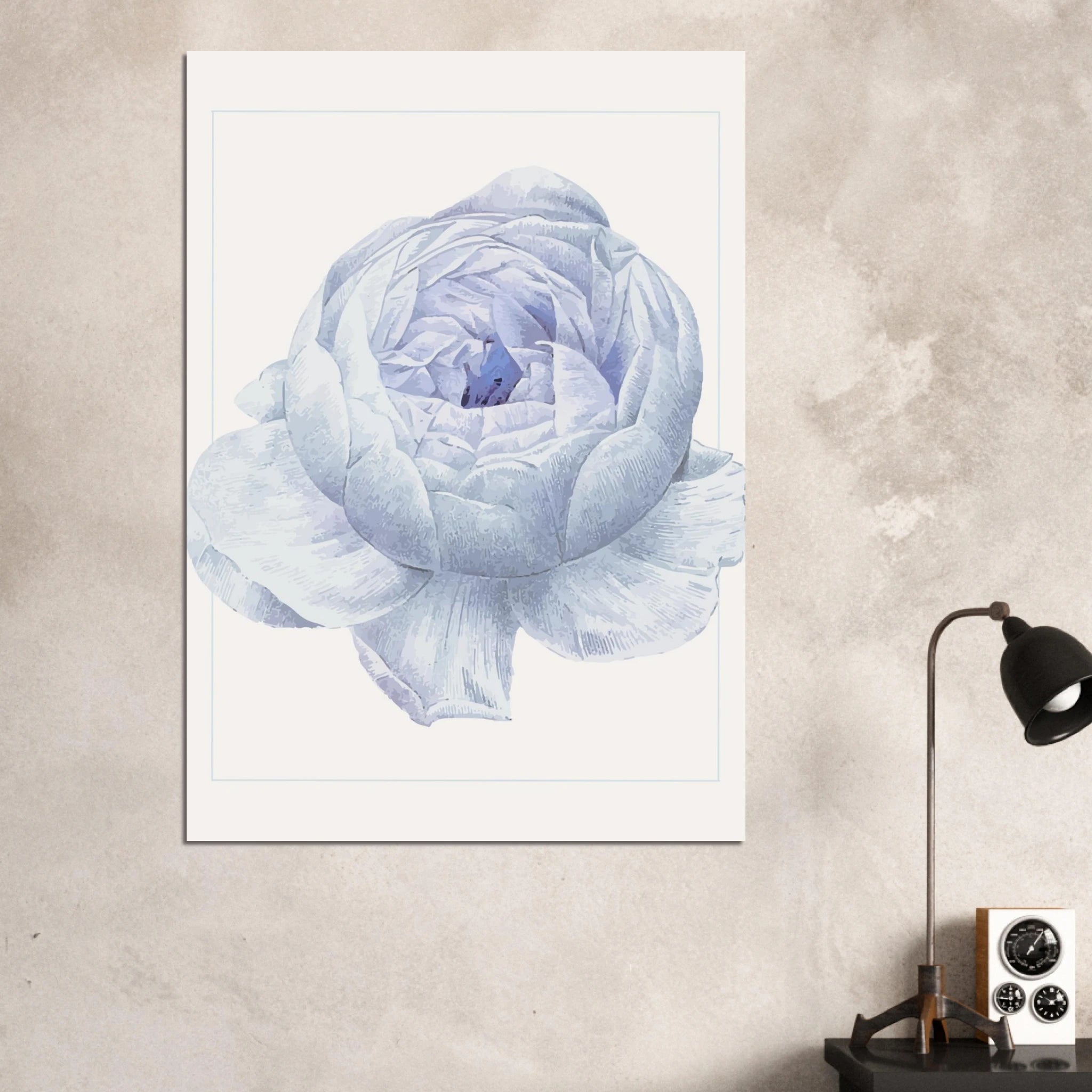 Blue Flower Poster - Calda Design Studio