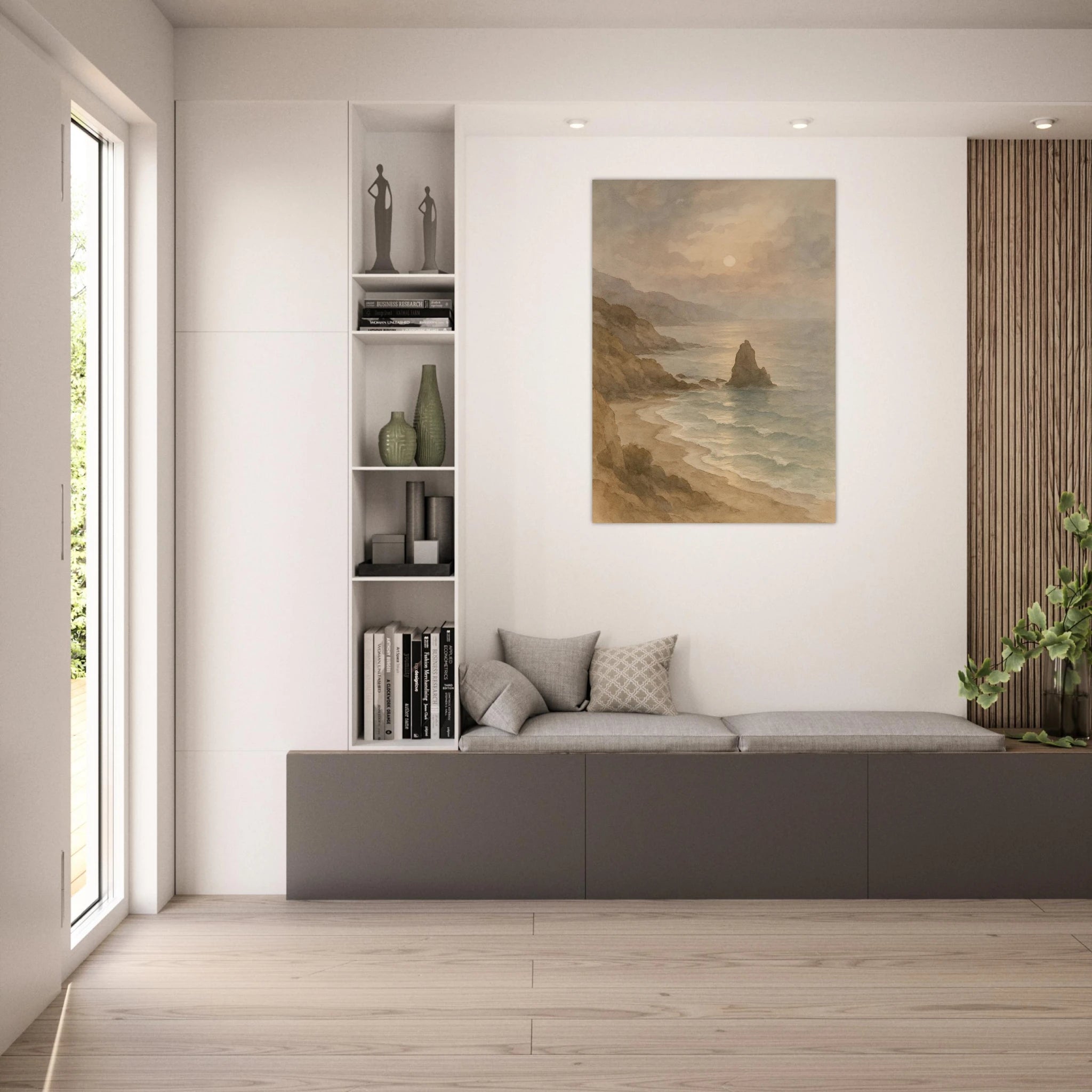Küstenlandschaft bei Dämmerung Poster - Calda Design Studio