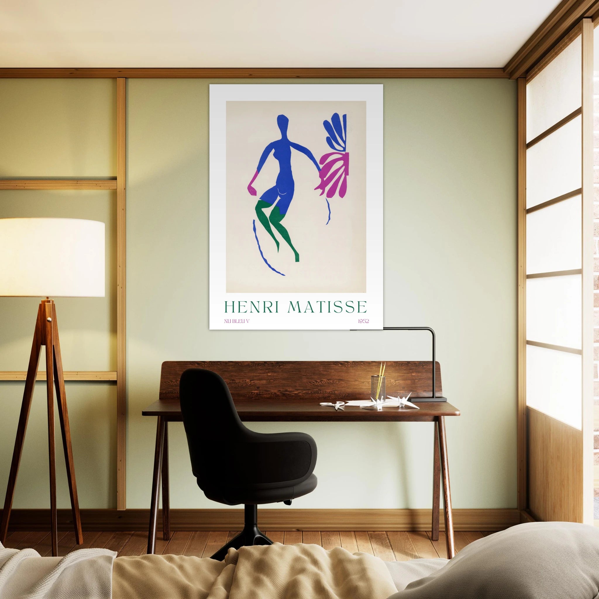 Nu bleu V Poster - Calda Design Studio