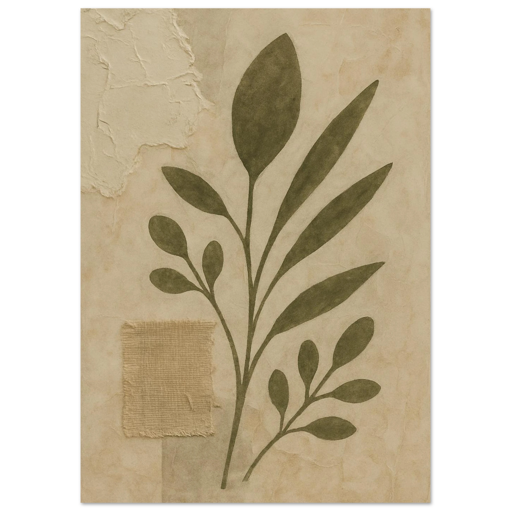 Green leaf Poster - Calda Design Studio