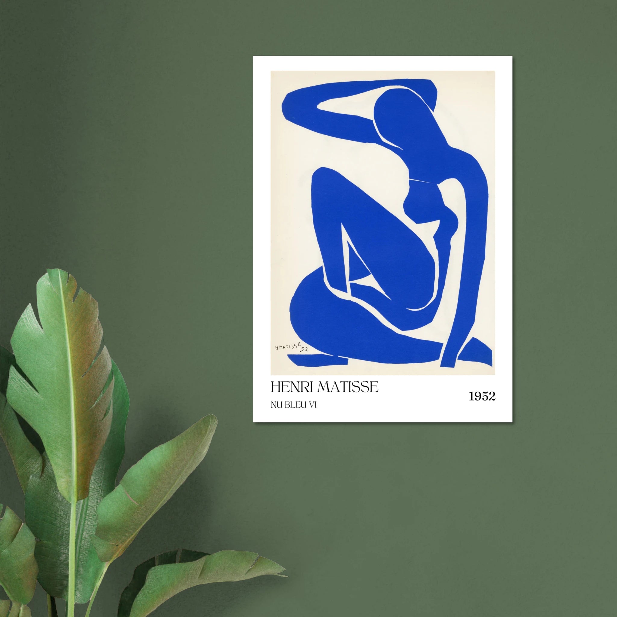 Nu bleu VI Poster - Calda Design Studio