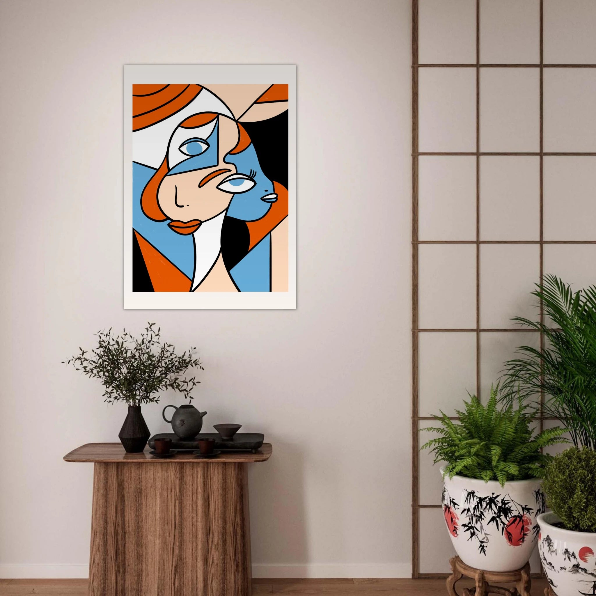 Two faced Woman Poster - Calda Design Studio