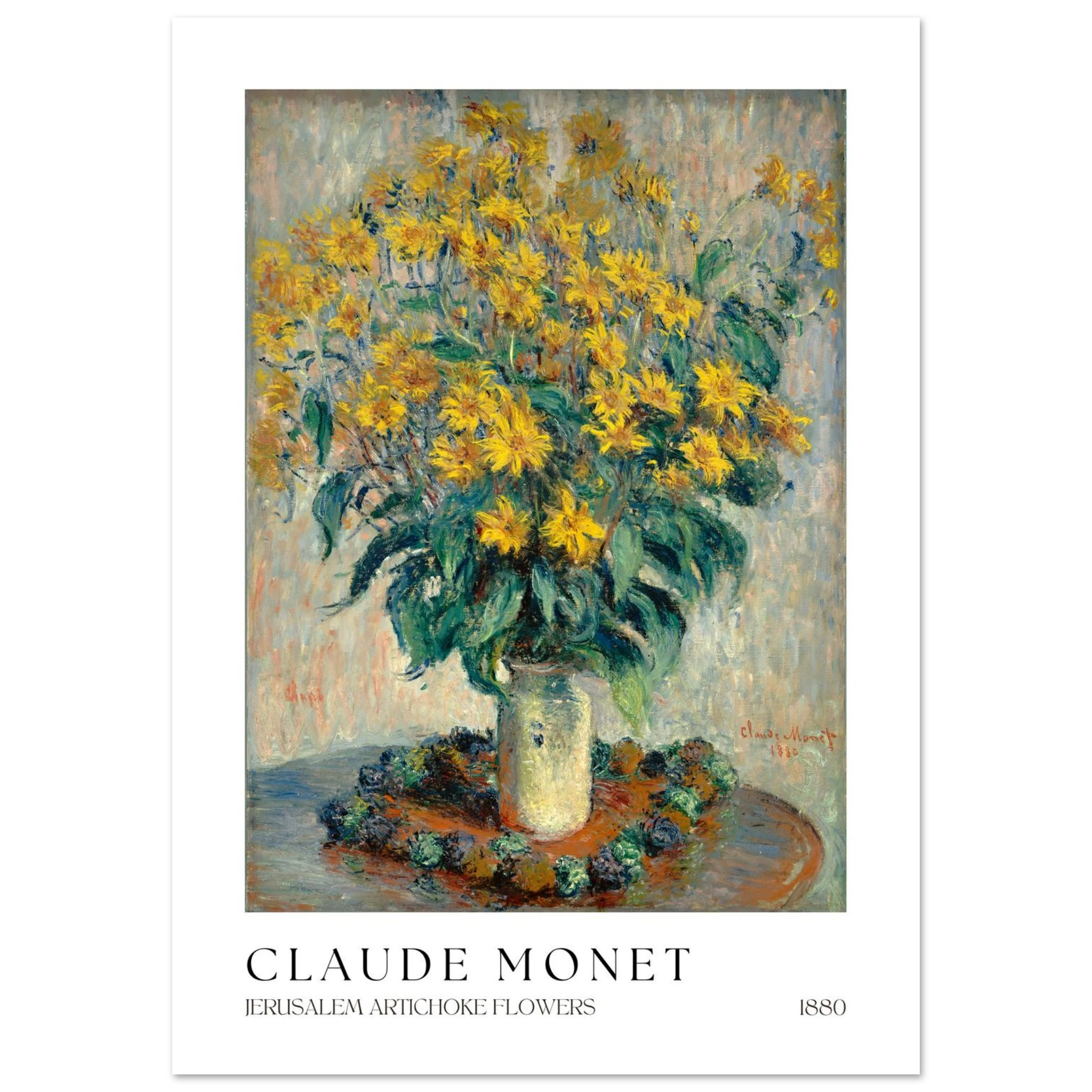 Jerusalem artichoke flowers Poster - Calda Design Studio