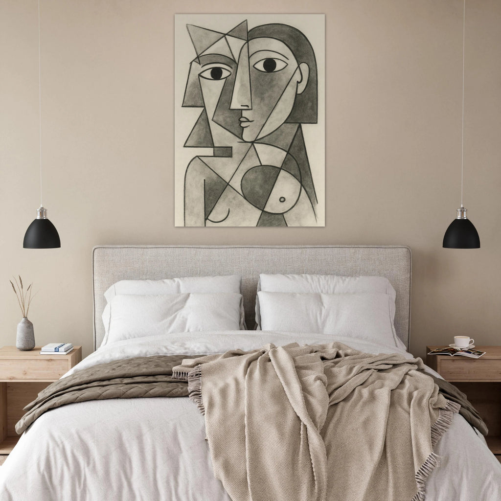 Abstract Cubist Portrait Poster - Calda Design Studio