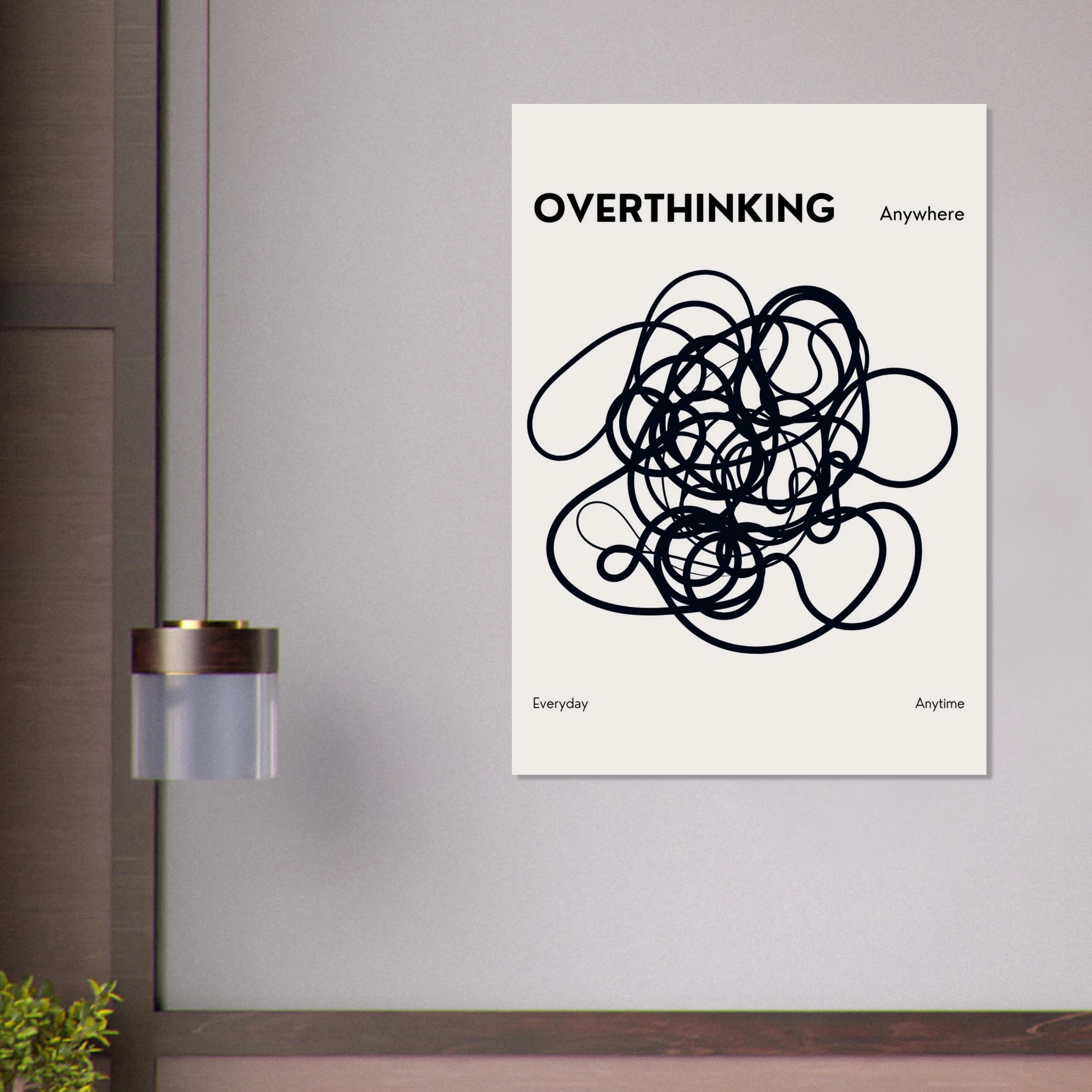 Overthinking Poster - Calda Design Studio