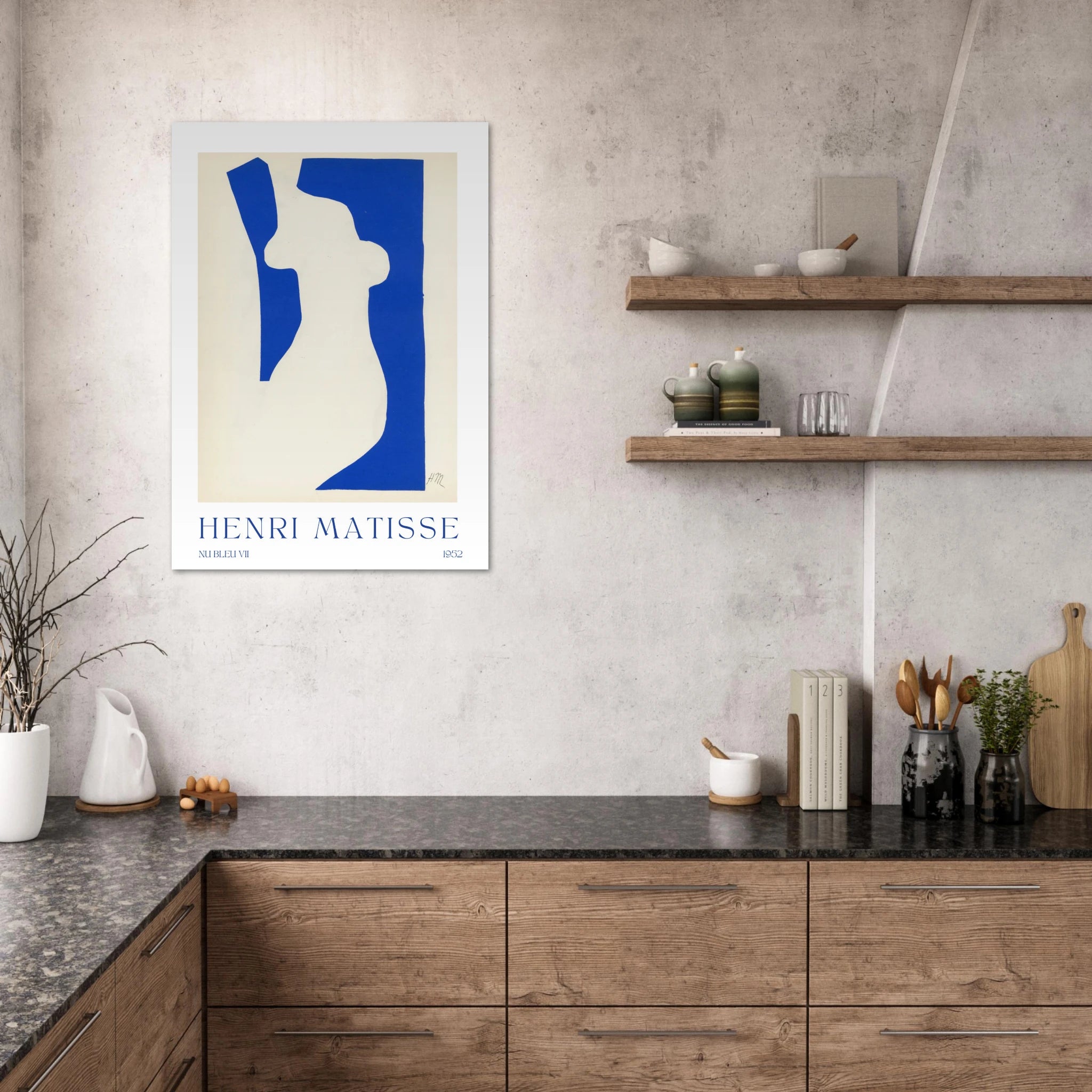 Nu bleu VII Poster - Calda Design Studio