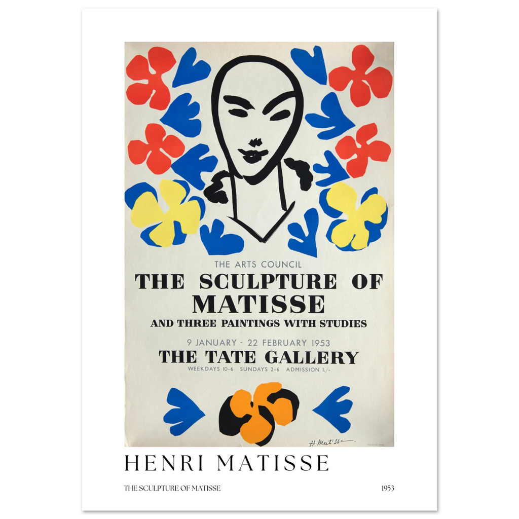 The sculpture of Matisse Poster - Calda Design Studio
