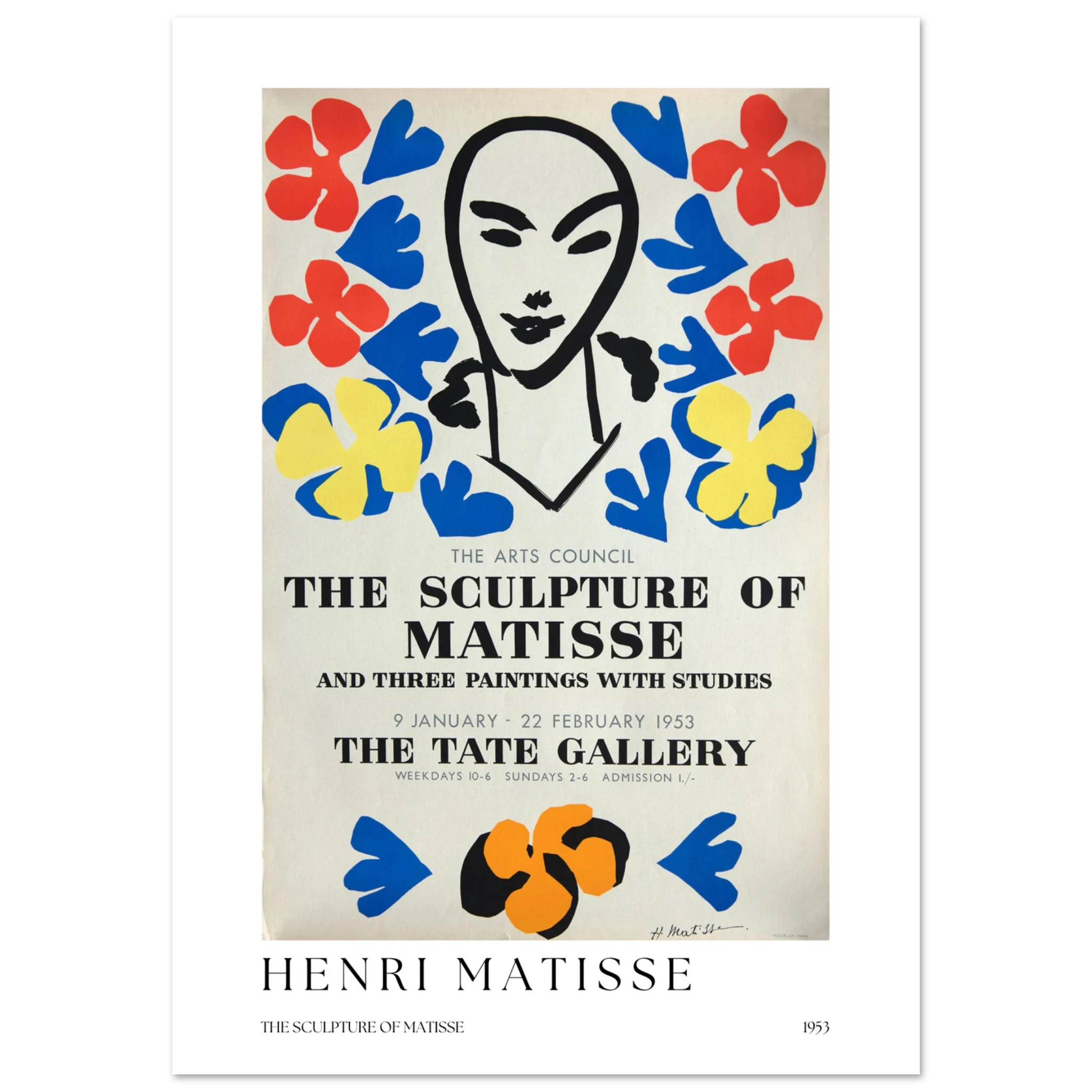 The sculpture of Matisse Poster - Calda Design Studio