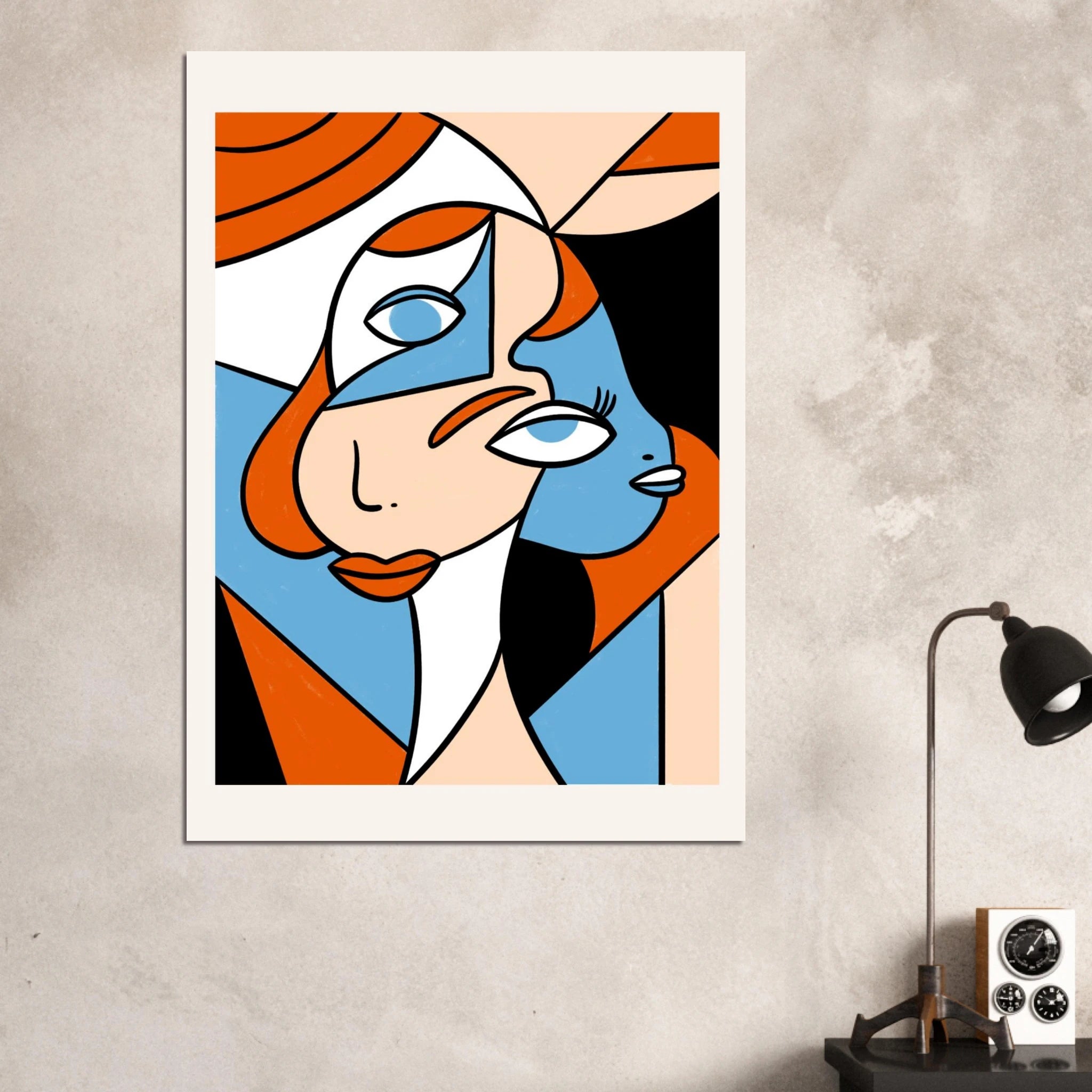 Two faced Woman Poster - Calda Design Studio