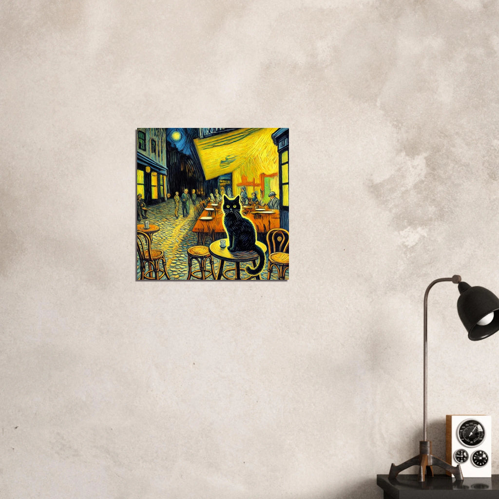 Caféterasse am Abend Poster - Calda Design Studio