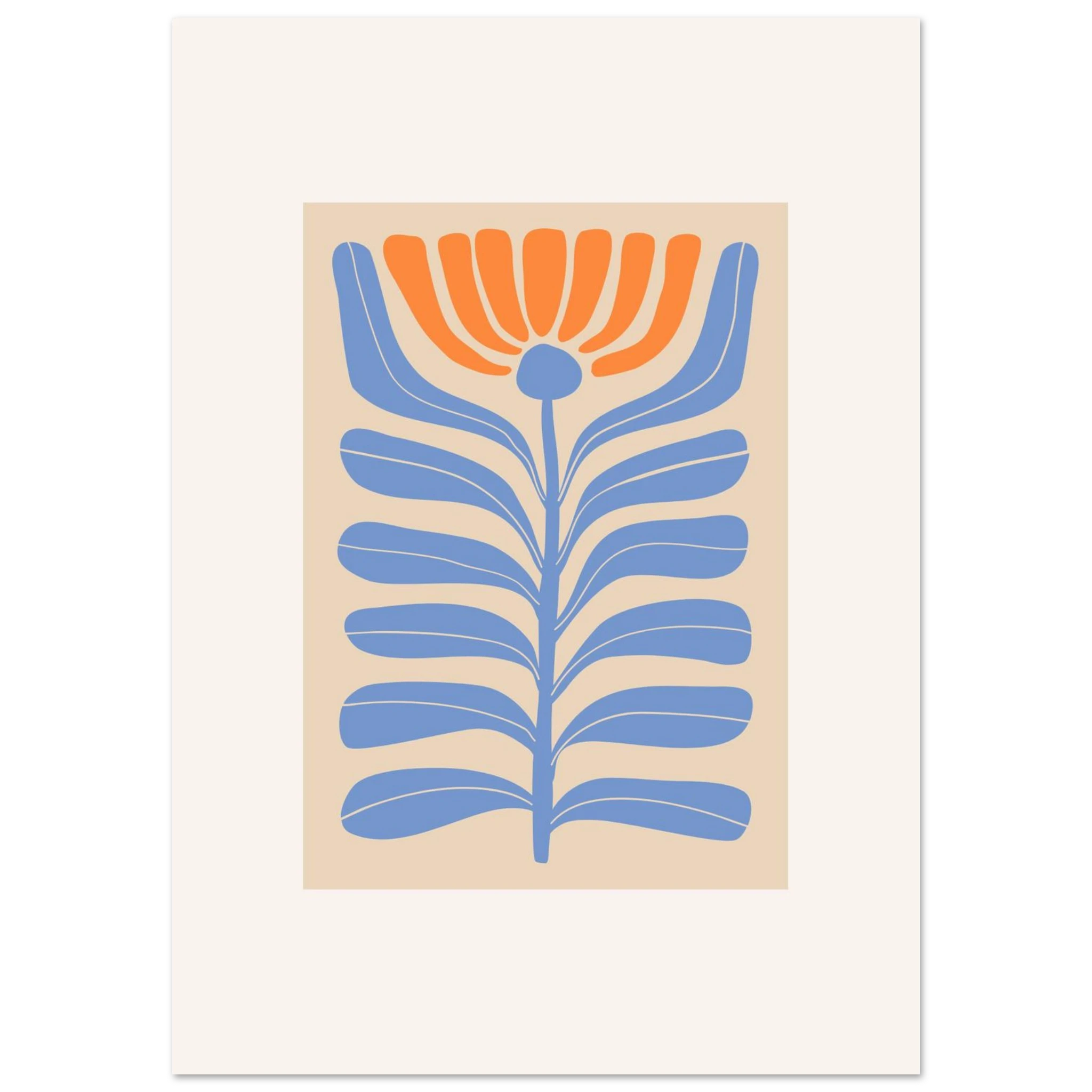 Rising Flower Poster - Calda Design Studio
