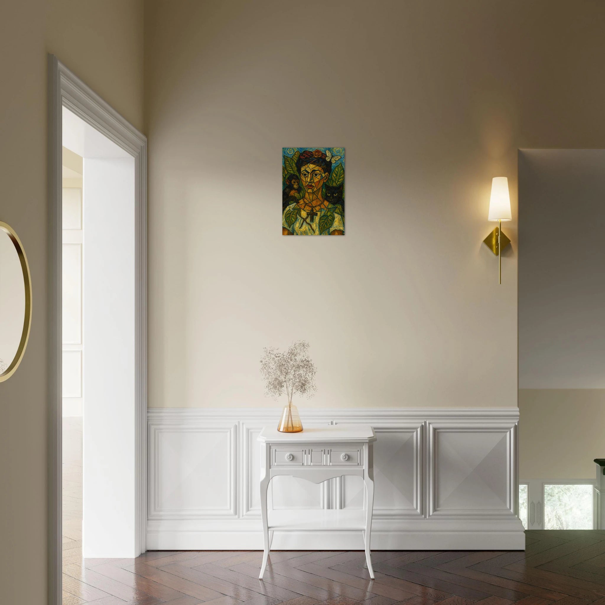Cubist Portrait with Animals - Calda Design Studio