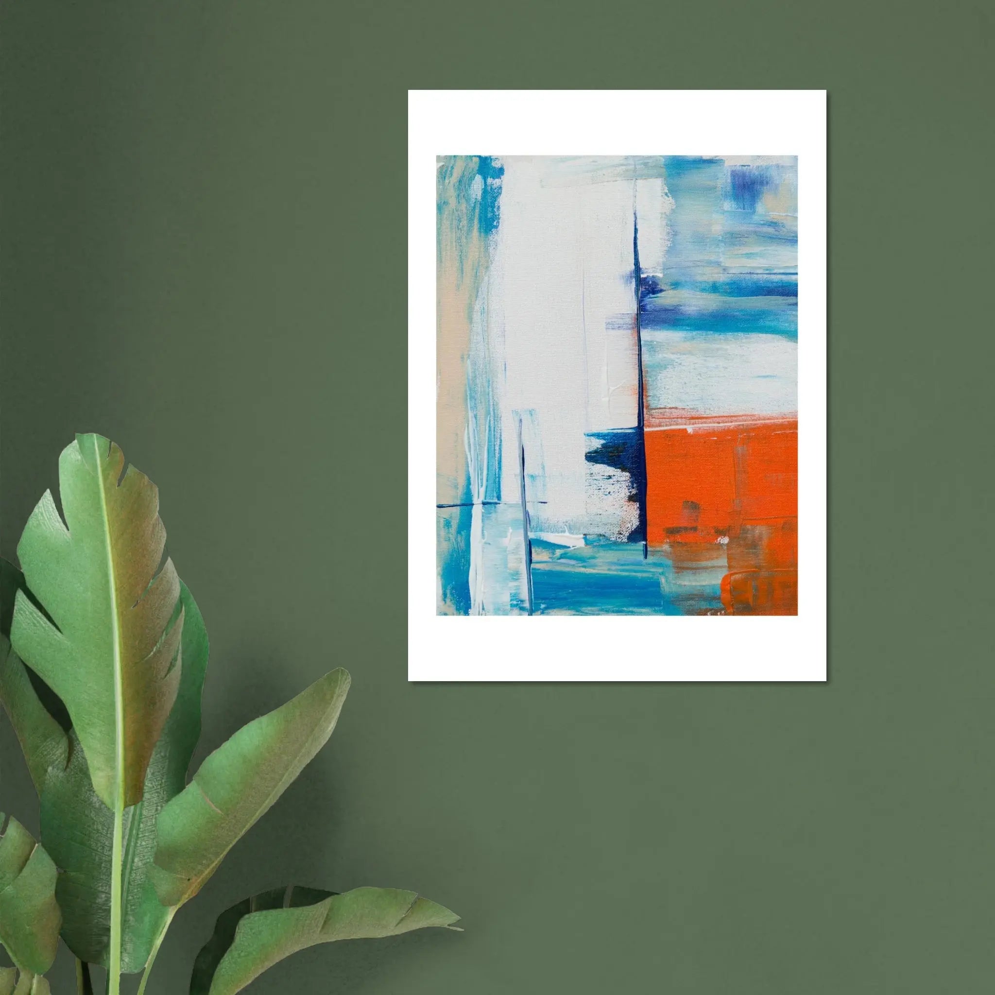 Abstract Sailing Poster Premium Semi-Glossy Paper Poster - Calda Design Studio