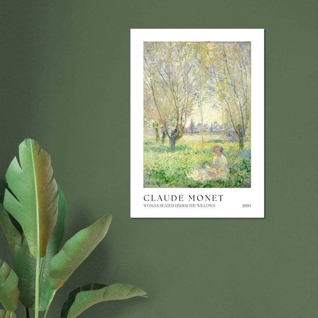 Woman seated under the willows Poster - Calda Design Studio